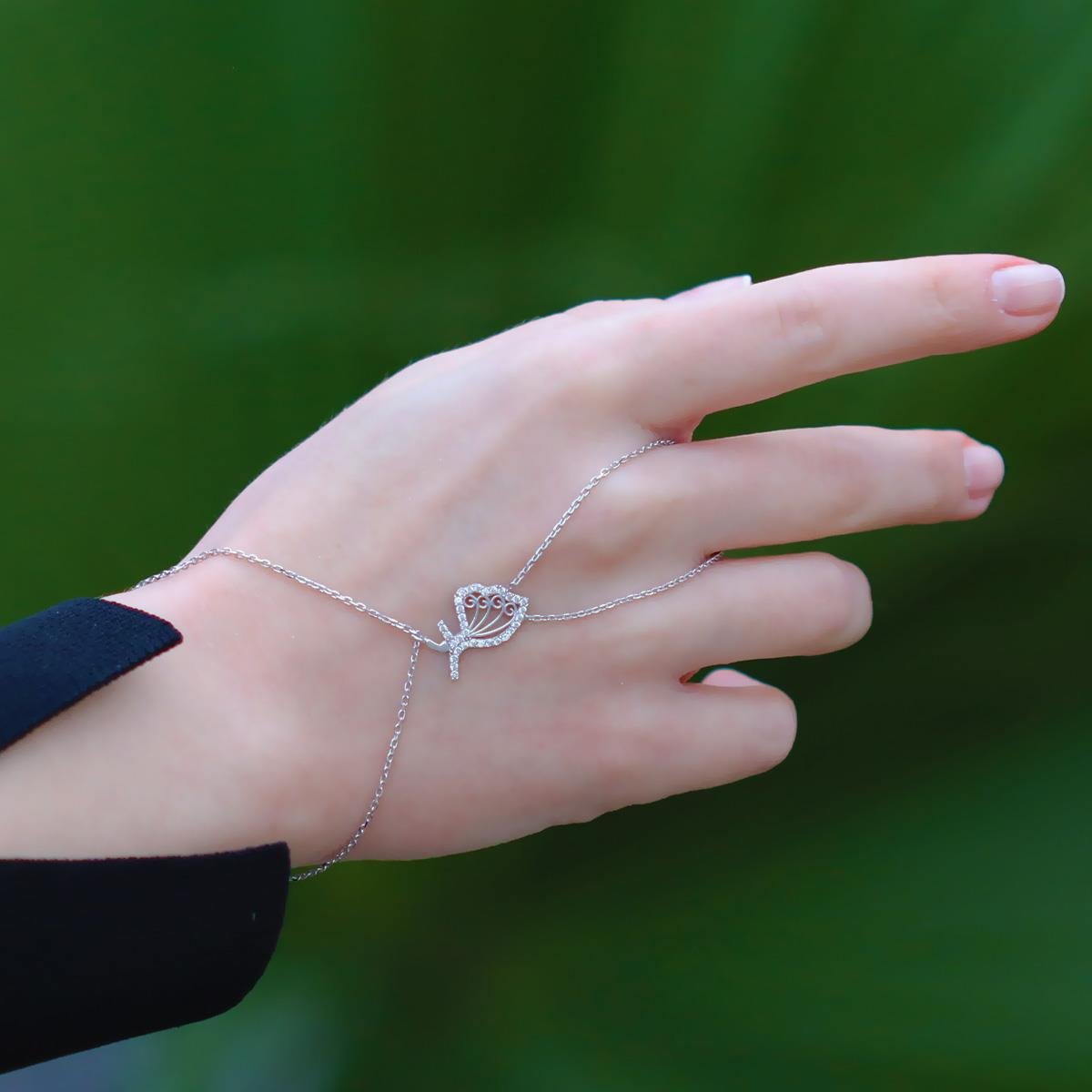 Zirkon Taşlı Mevlana 925 Ayar Gümüş Şahmeran