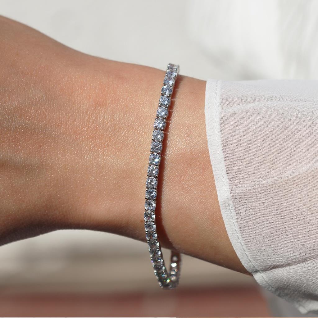 Zirkon Taşlı Su Yolu Bileklik