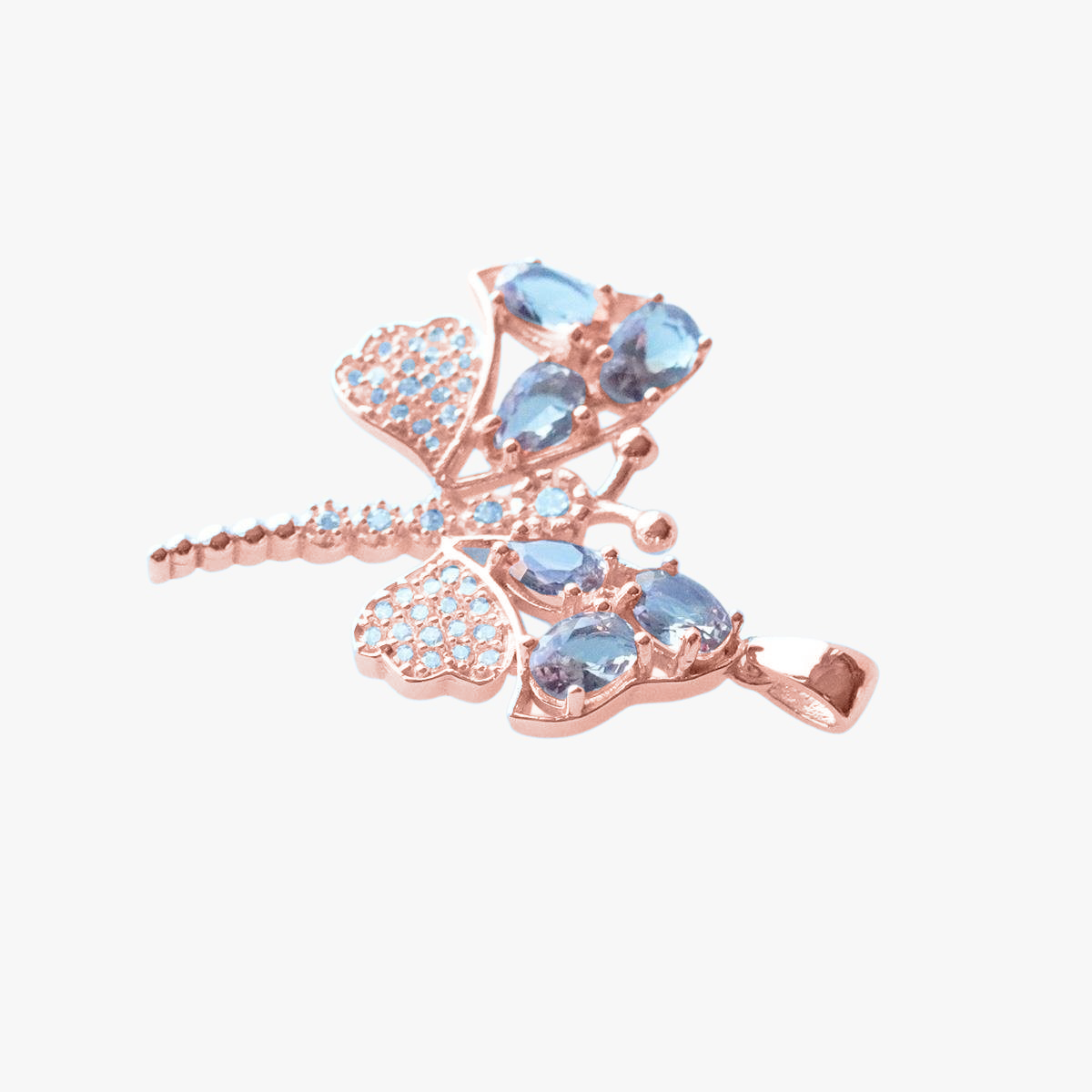 Zultanit Taşlı Yusufçuk Gümüş Kolye Ucu