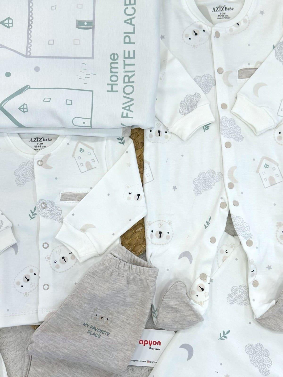 Erkek Bebek Hastane Çıkışı & Zıbın Set