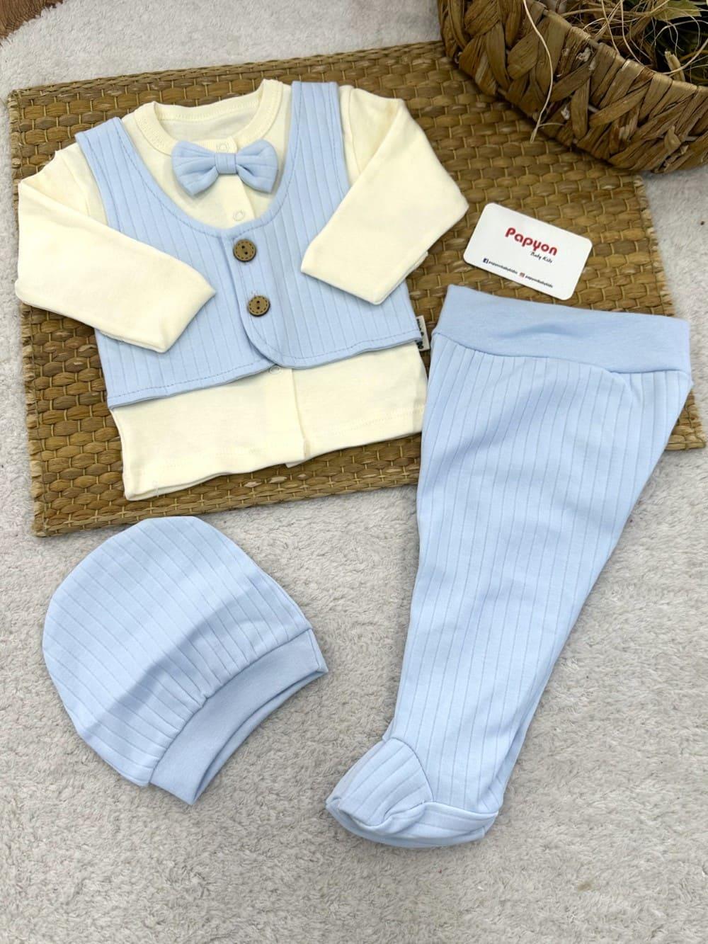 Erkek Bebek Hastane Çıkışı & Zıbın Set