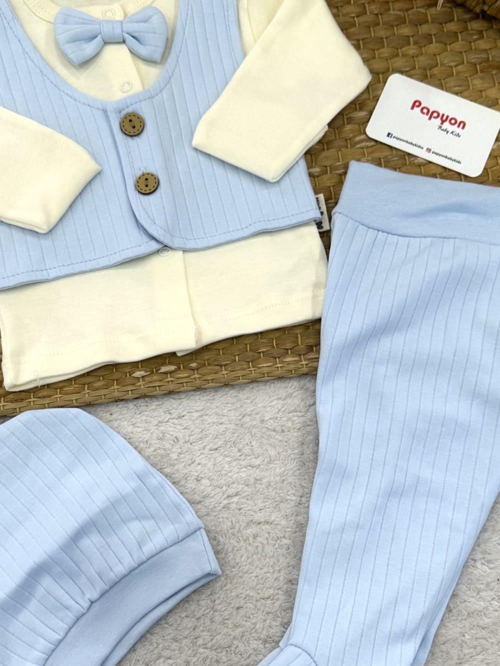 Erkek Bebek Hastane Çıkışı & Zıbın Set