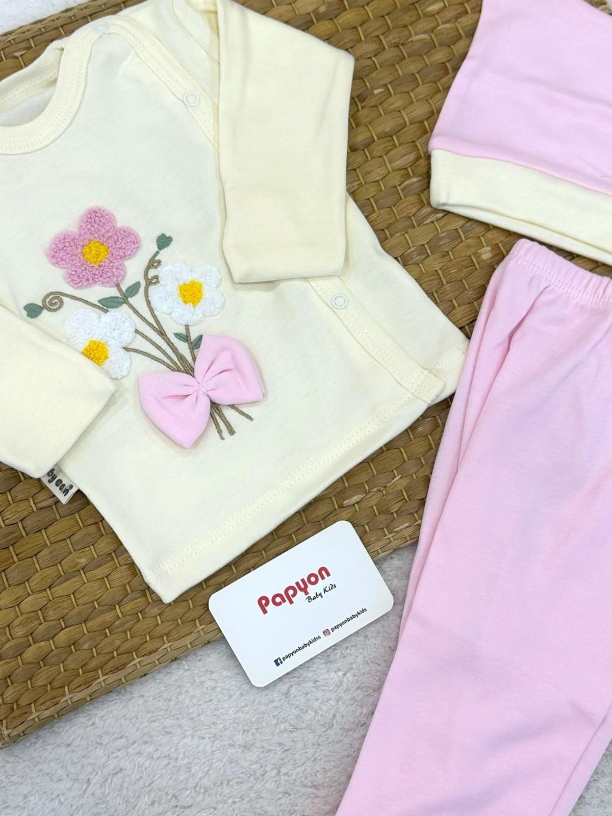 Kız Bebek Hastane Çıkışı & Zıbın Set