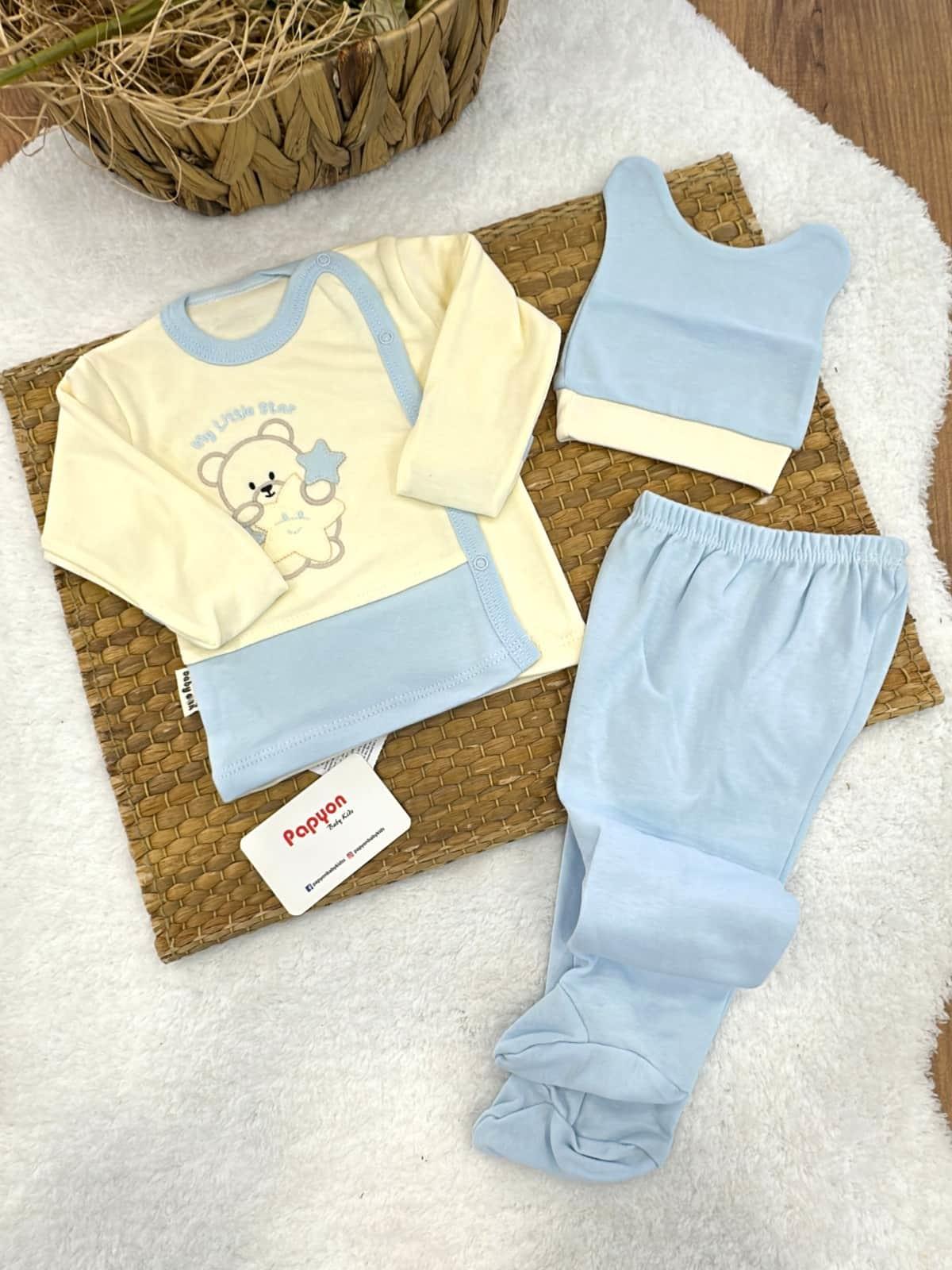 Erkek Bebek Hastane Çıkışı & Zıbın Set