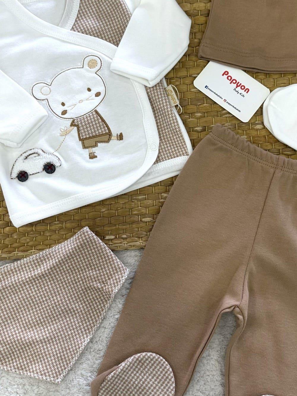 Erkek Bebek Hastane Çıkışı & Zıbın Set