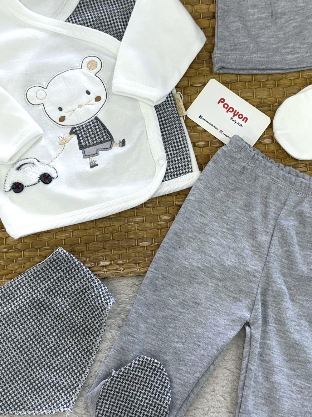 Erkek Bebek Hastane Çıkışı & Zıbın Set