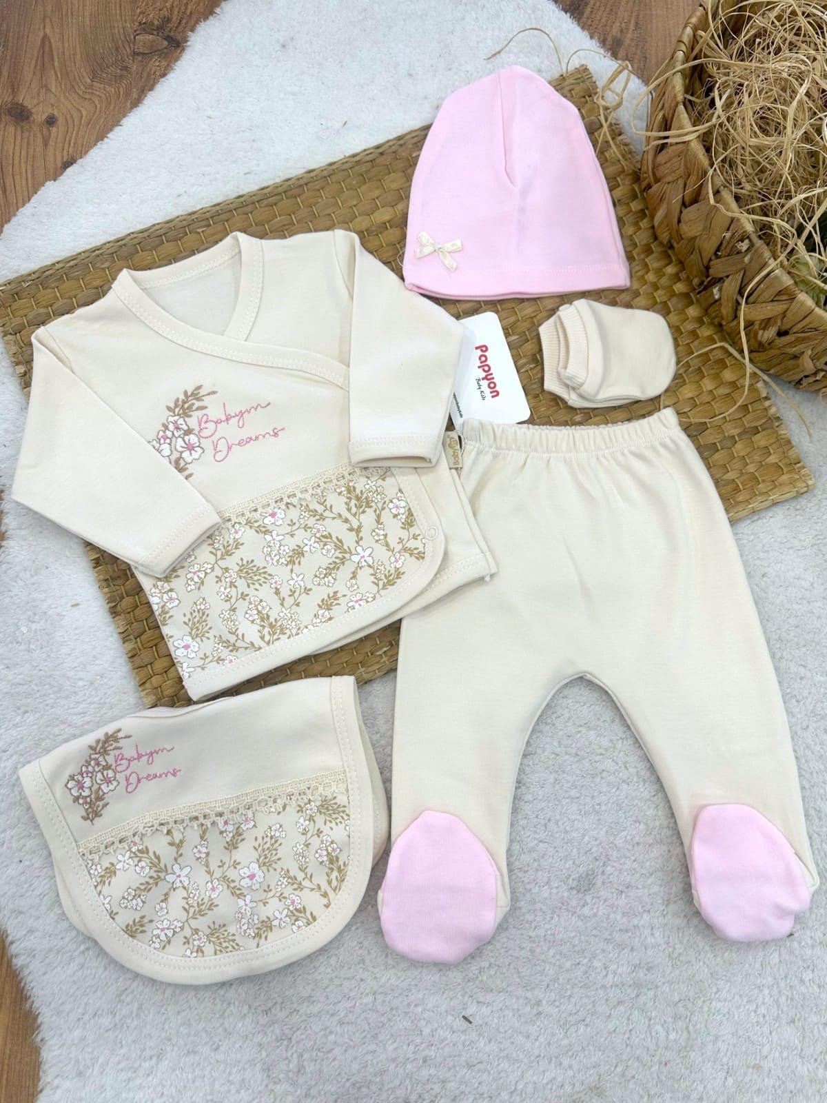 Kız Bebek Hastane Çıkışı & Zıbın Set