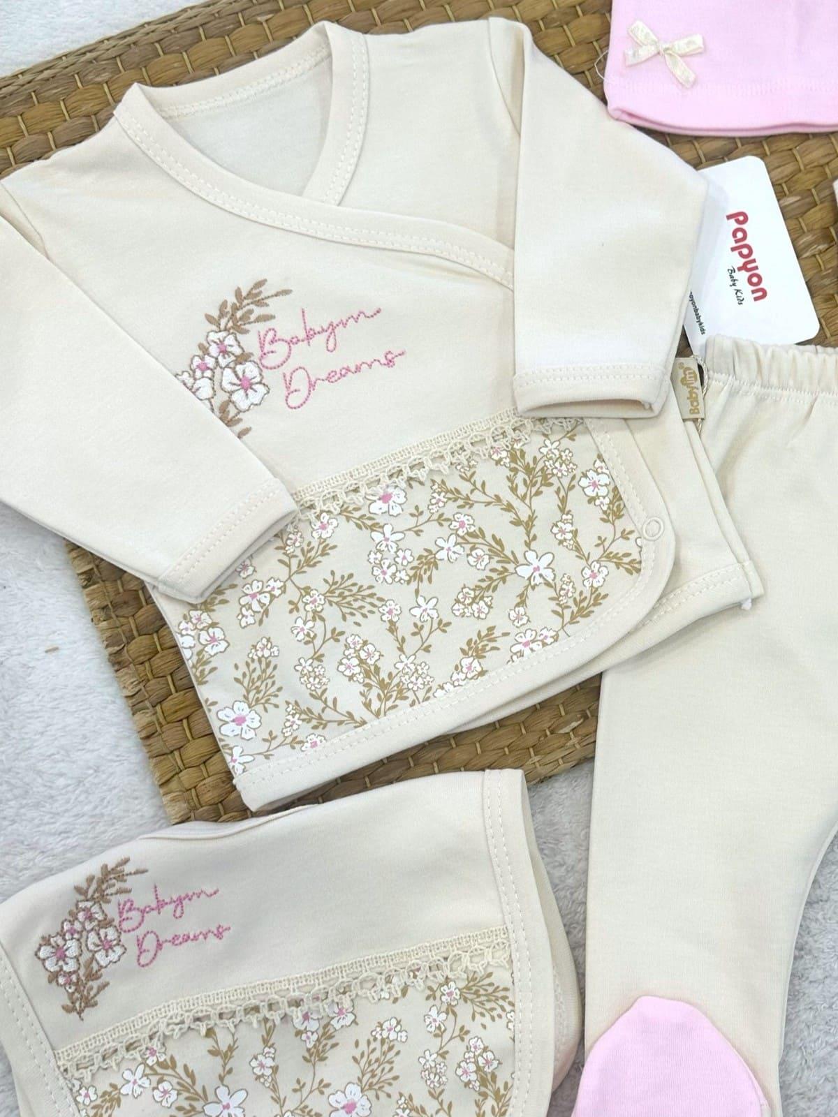 Kız Bebek Hastane Çıkışı & Zıbın Set