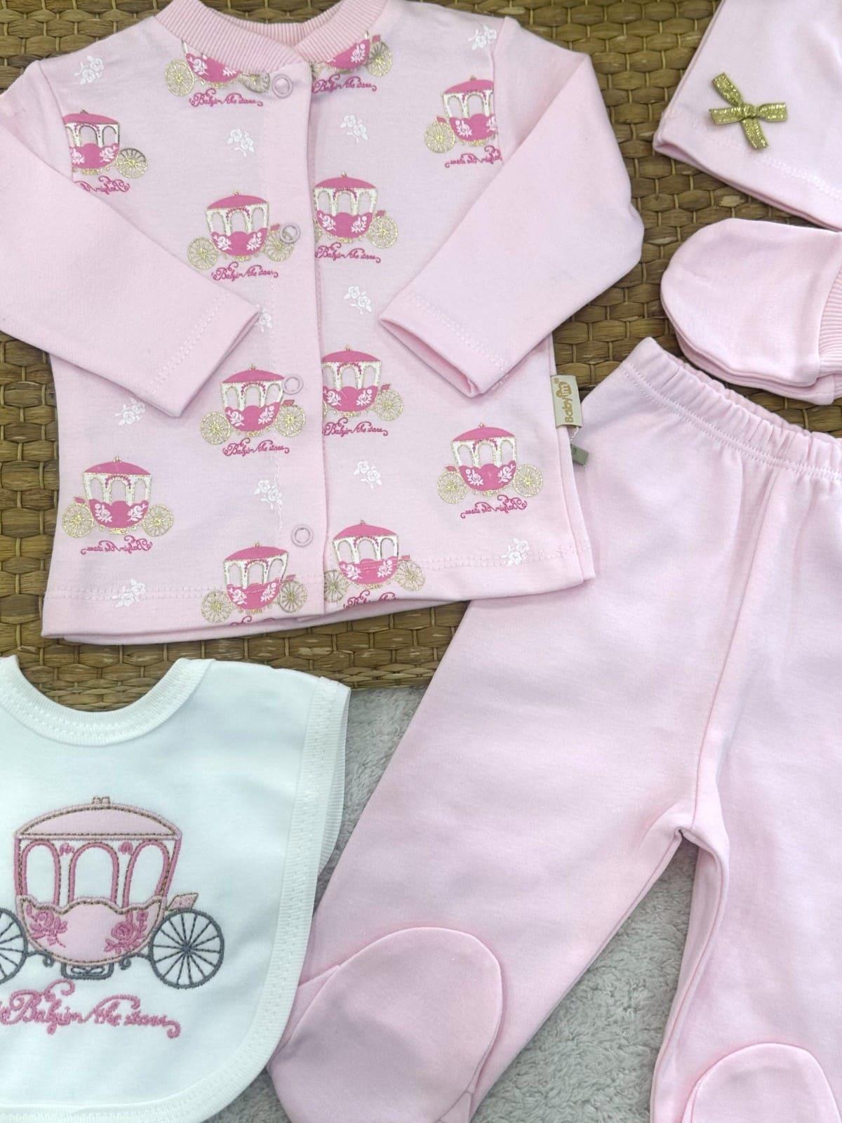 Kız Bebek Hastane Çıkışı & Zıbın Set