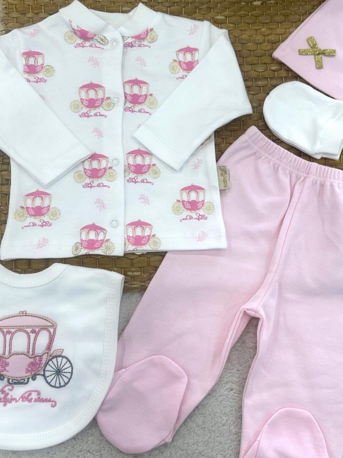 Kız Bebek Hastane Çıkışı & Zıbın Set