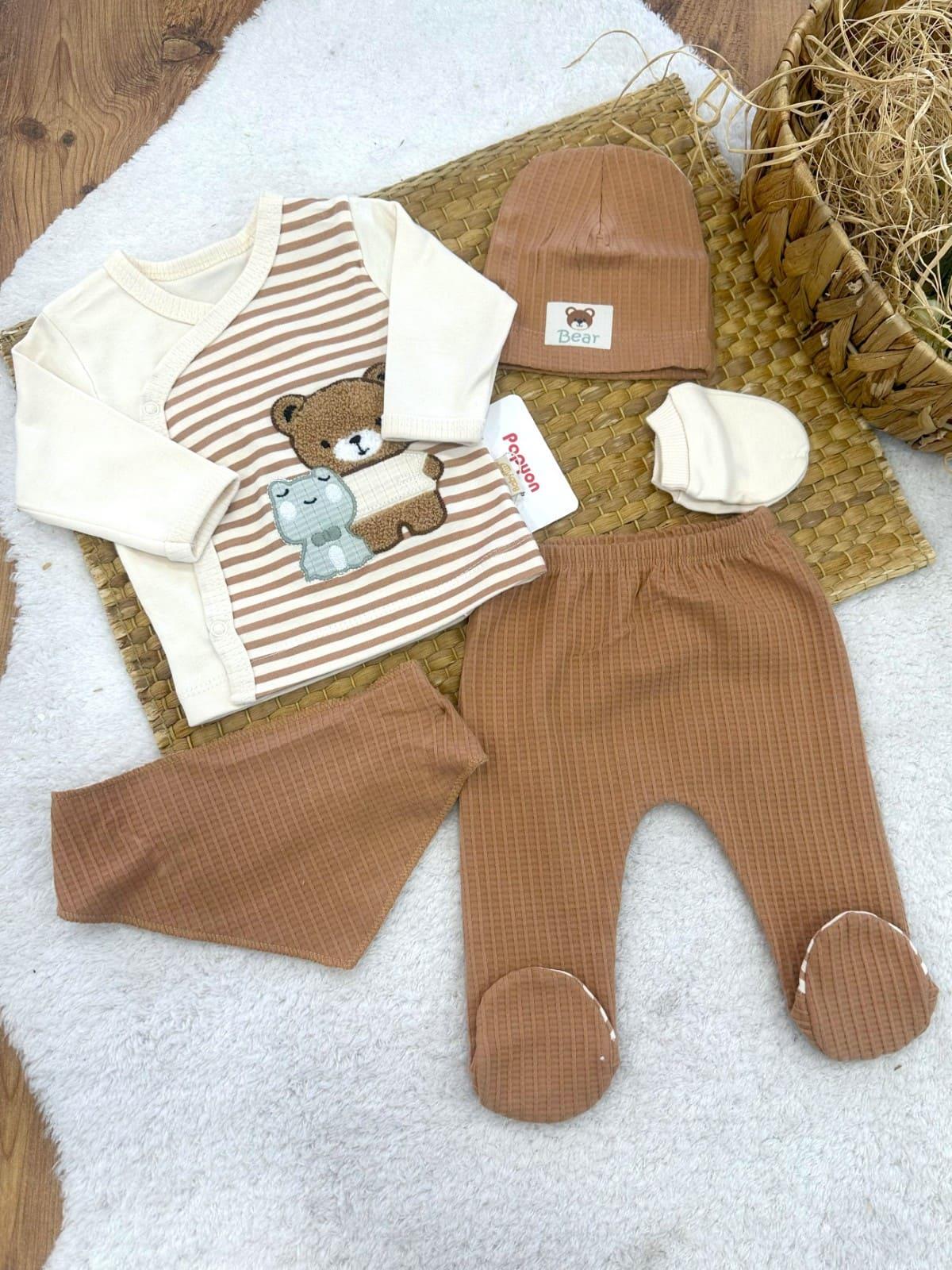 Erkek Bebek Hastane Çıkışı & Zıbın Set