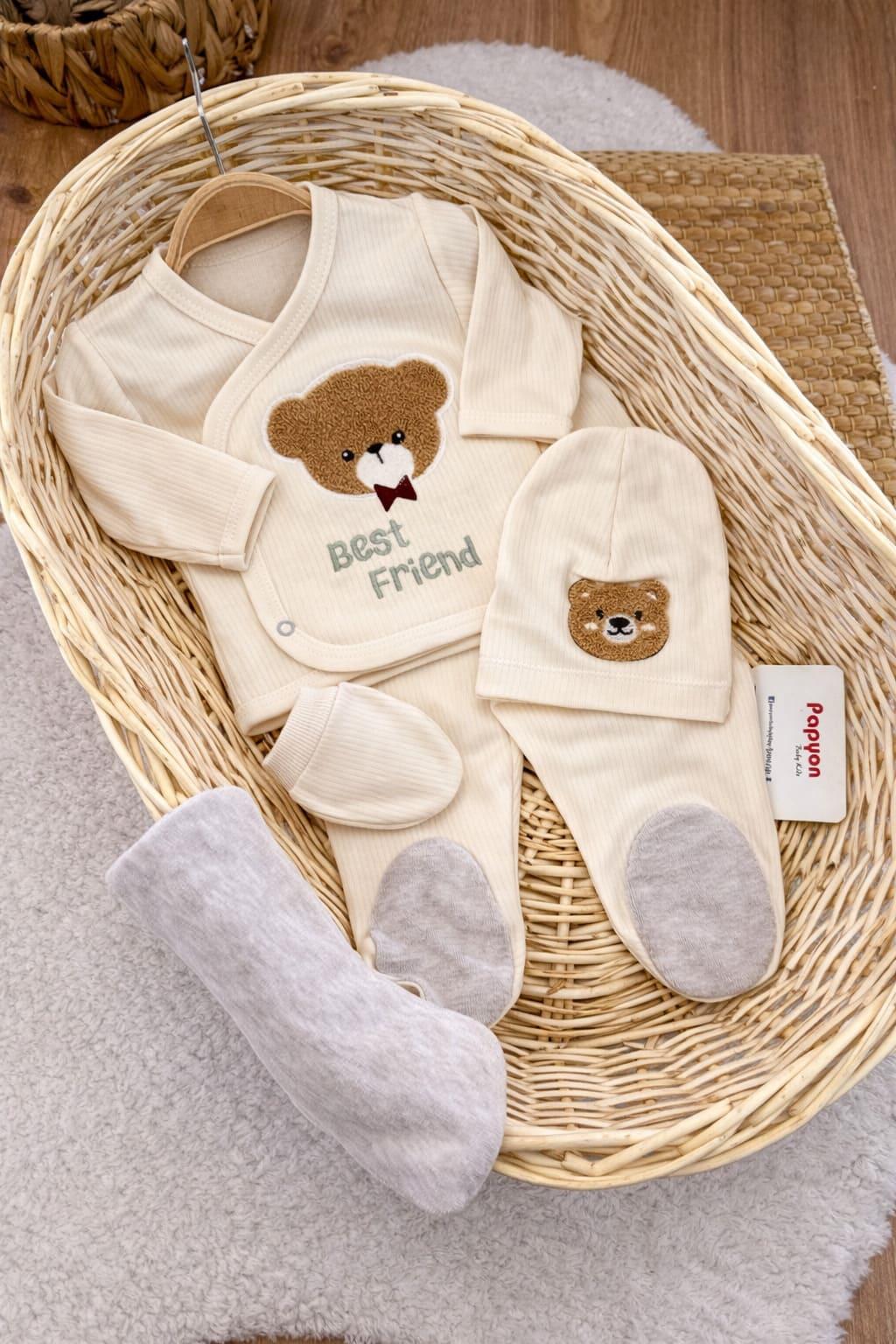 Erkek Bebek Hastane Çıkışı & Zıbın Set