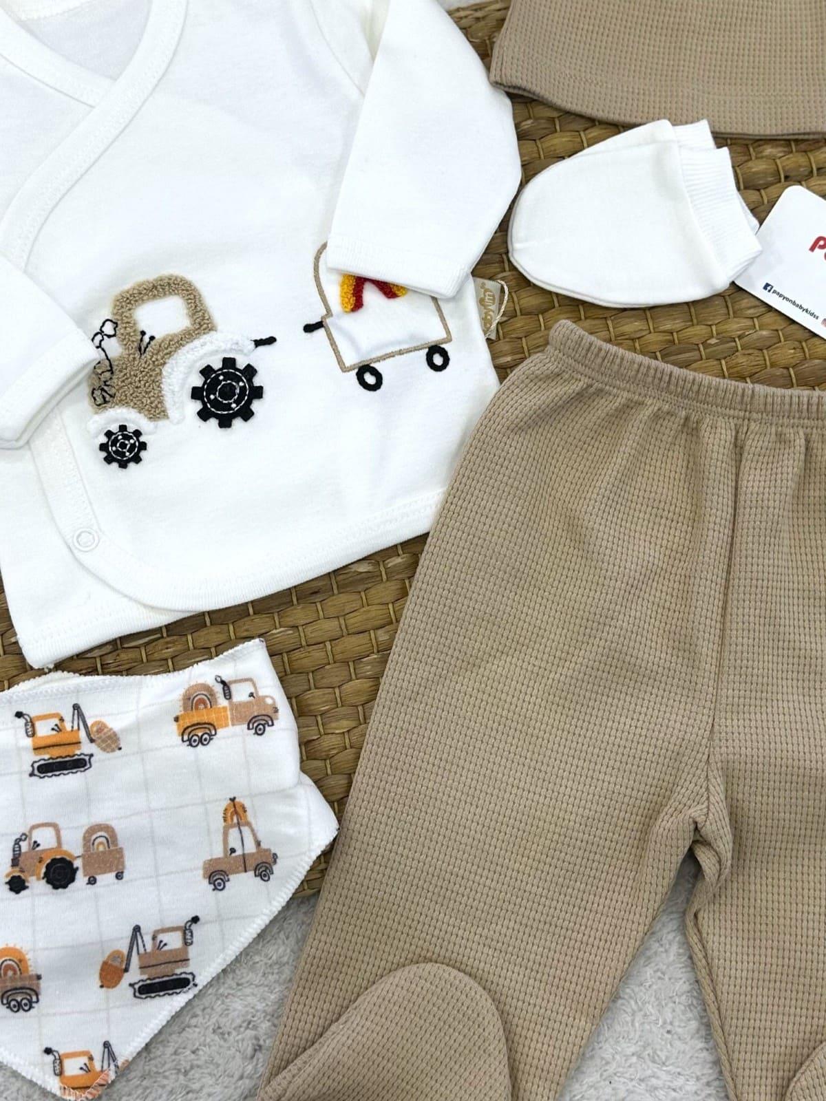 Erkek Bebek Hastane Çıkışı & Zıbın Set