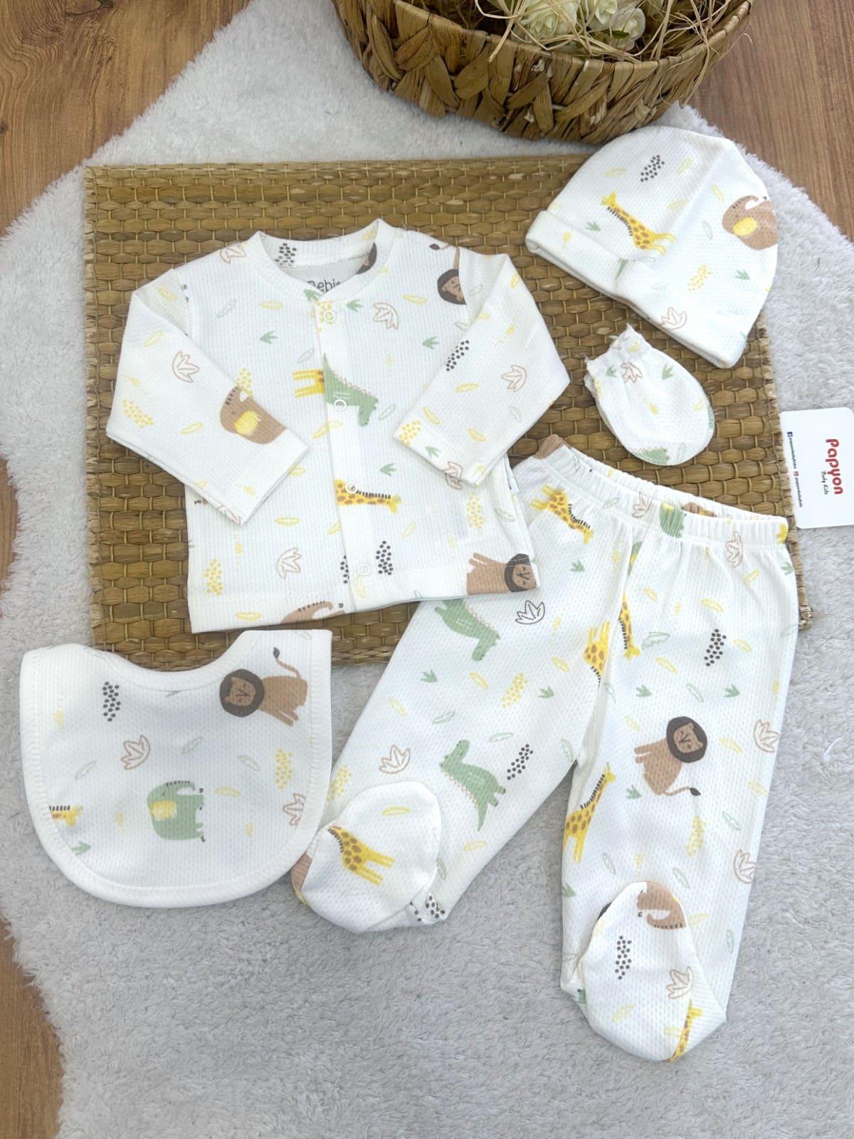 Erkek Bebek Hastane Çıkışı & Zıbın Set