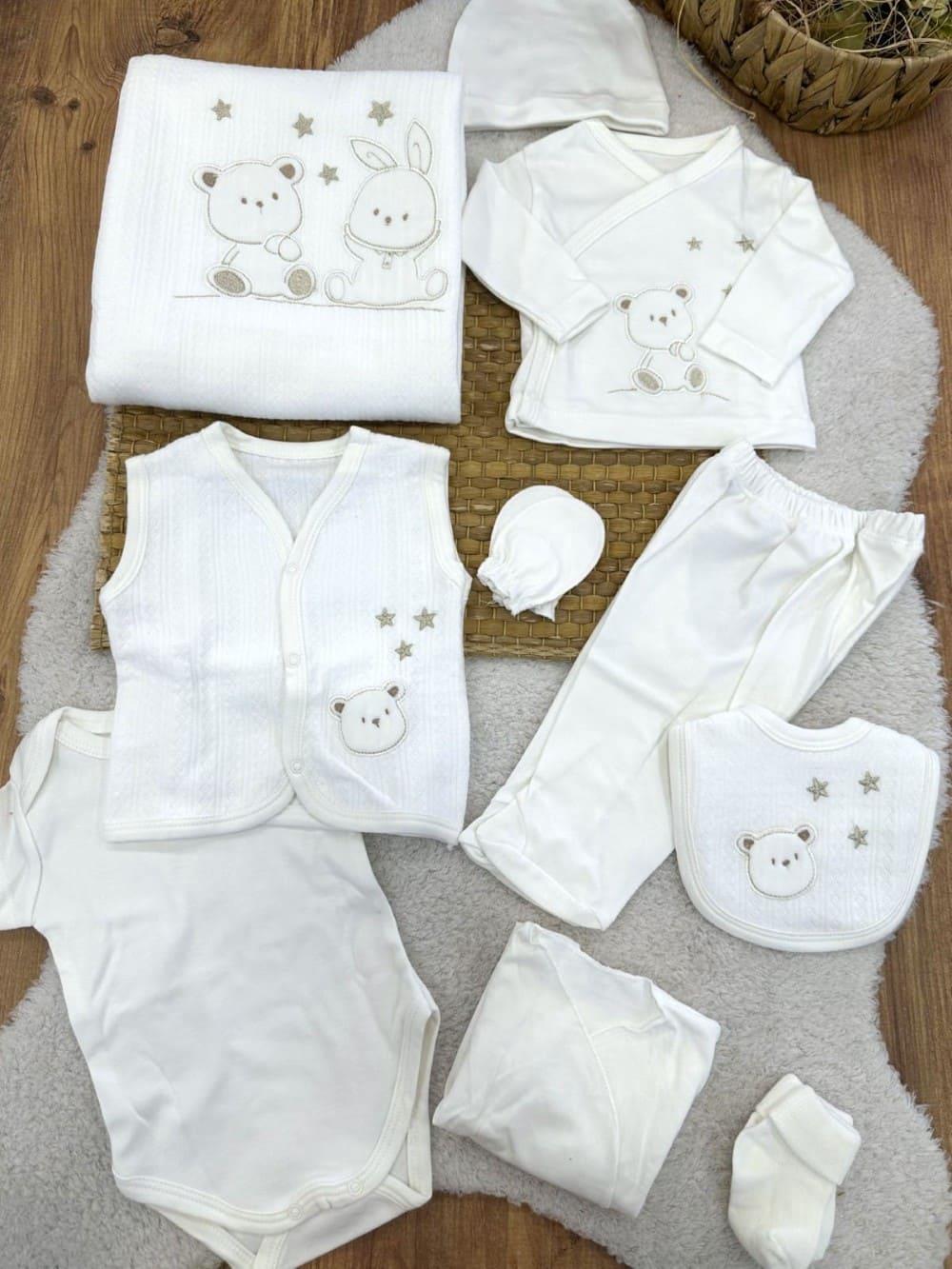 Erkek Bebek Hastane Çıkışı & Zıbın Set