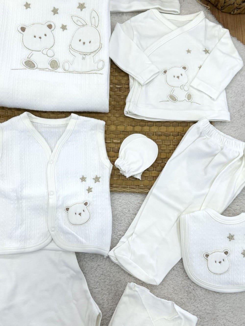 Erkek Bebek Hastane Çıkışı & Zıbın Set