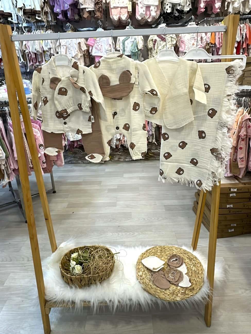 Erkek Bebek Hastane Çıkışı & Zıbın Set