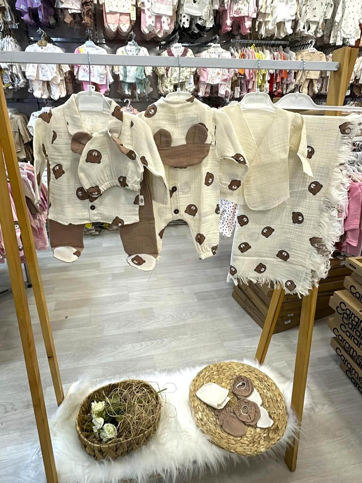 Erkek Bebek Hastane Çıkışı & Zıbın Set