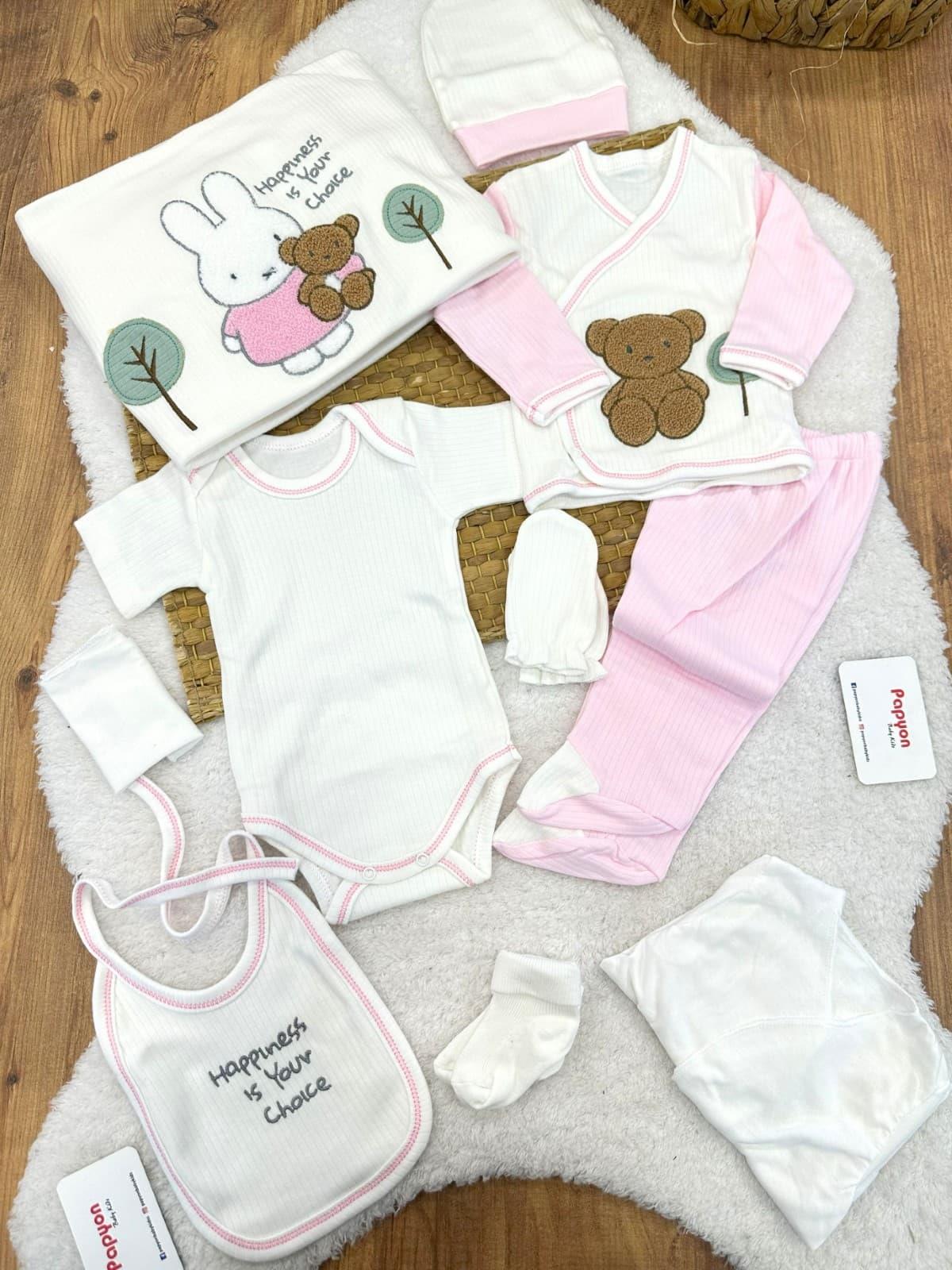 Kız Bebek Hastane Çıkışı & Zıbın Set