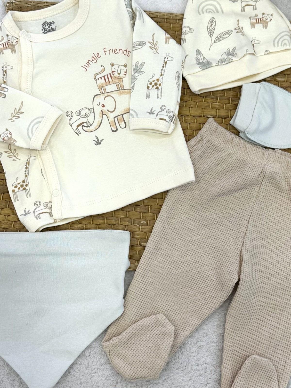 Erkek Bebek Hastane Çıkışı & Zıbın Set