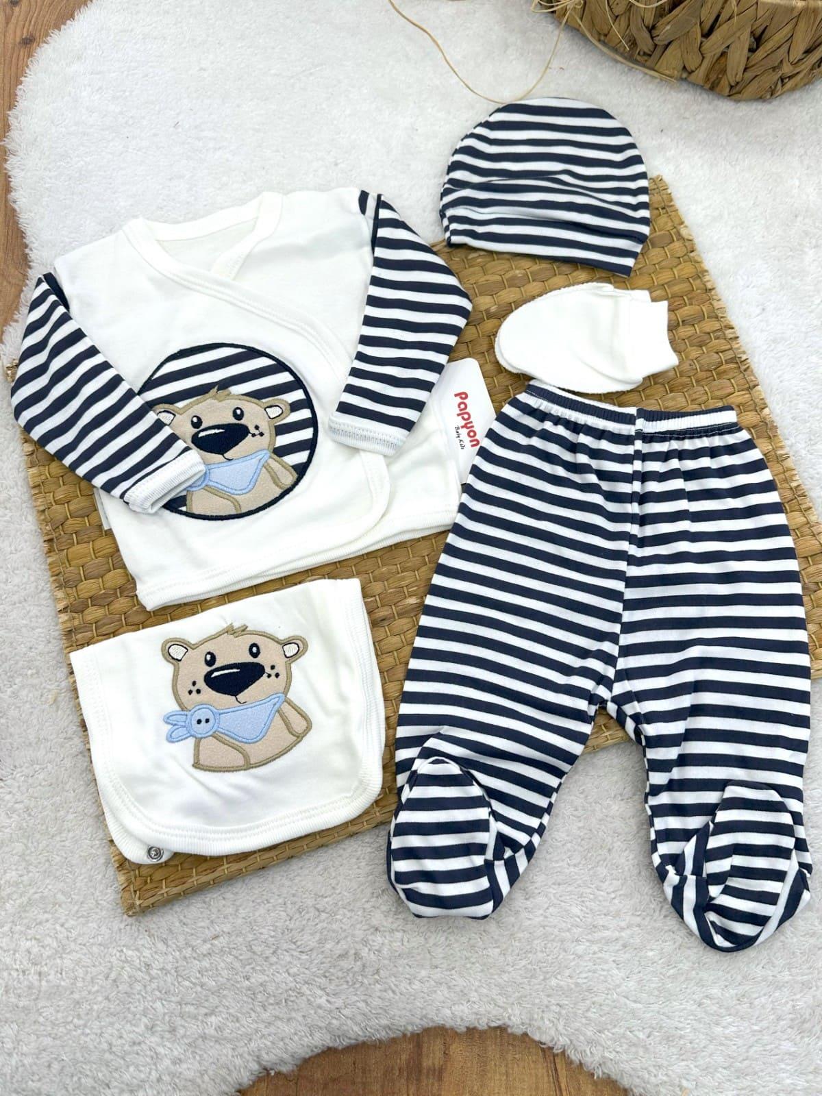 Erkek Bebek Hastane Çıkışı & Zıbın Set