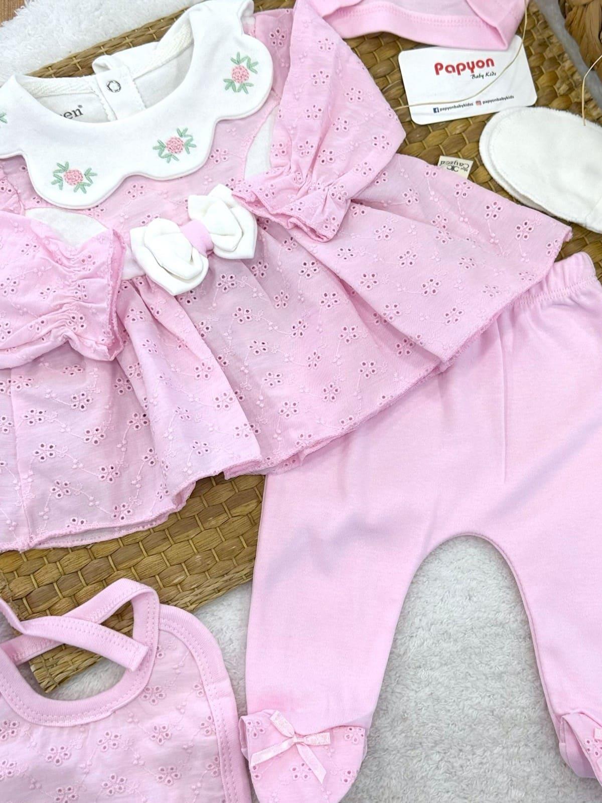 Kız Bebek Hastane Çıkışı & Zıbın Set