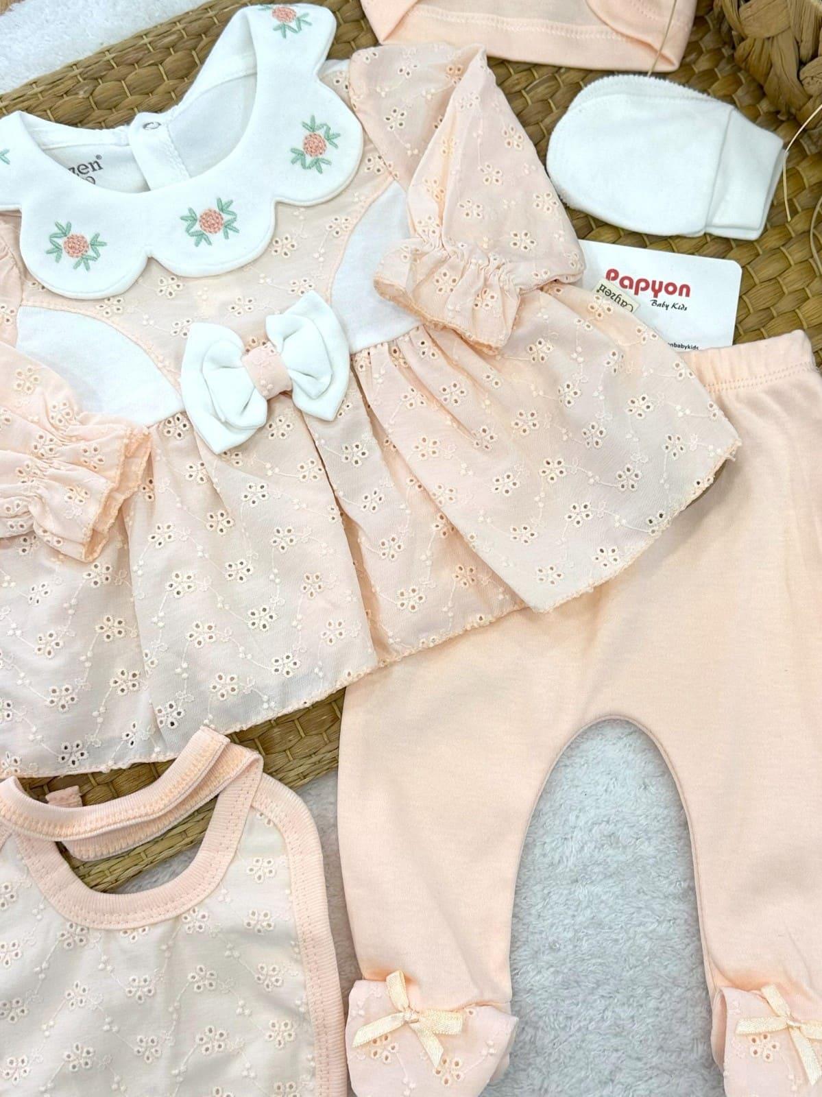 Kız Bebek Hastane Çıkışı & Zıbın Set