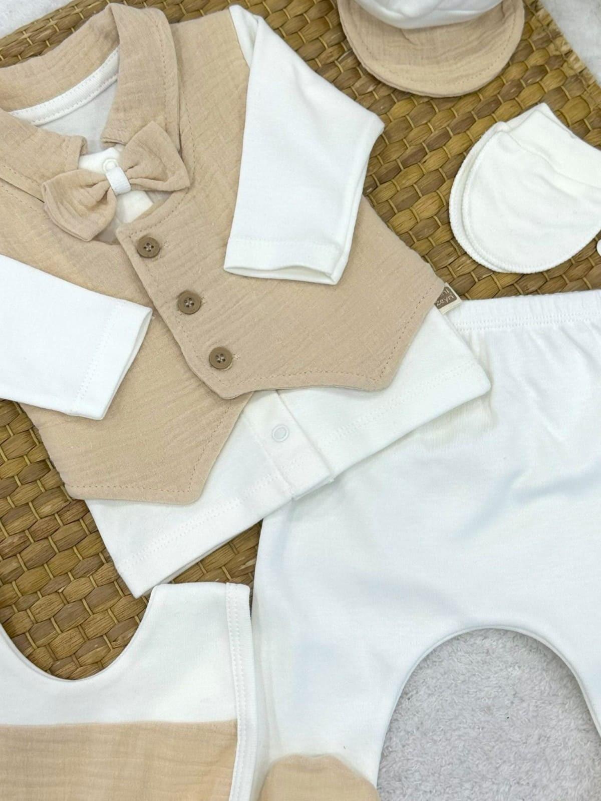 Erkek Bebek Hastane Çıkışı & Zıbın Set