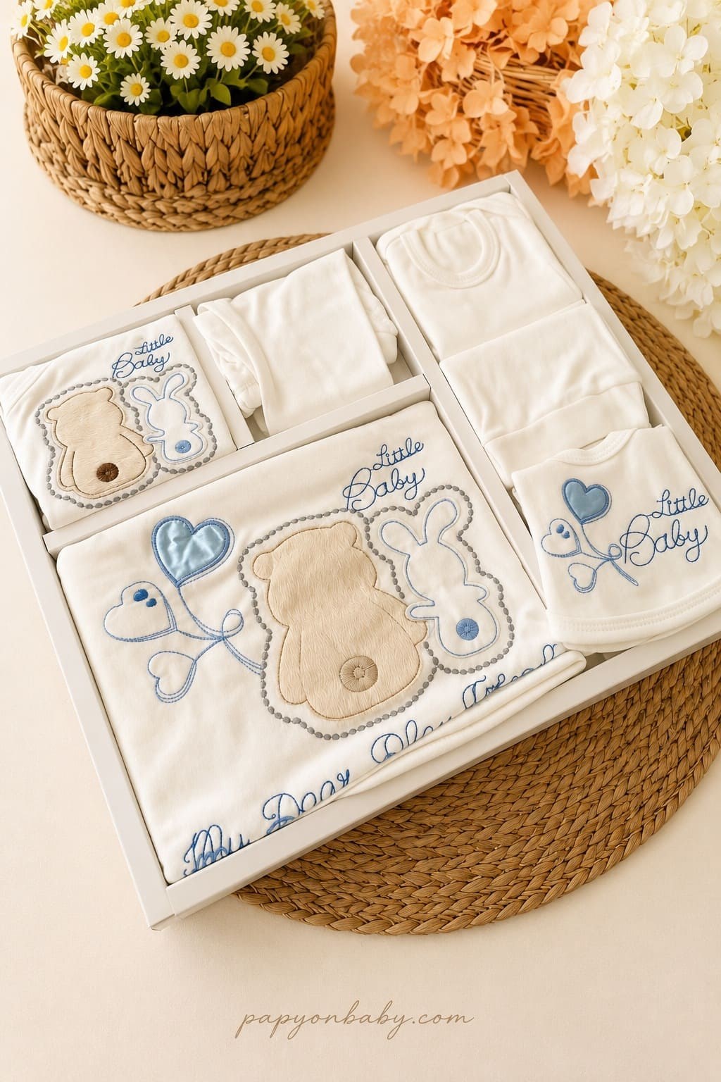 Erkek Bebek Hastane Çıkışı & Zıbın Set