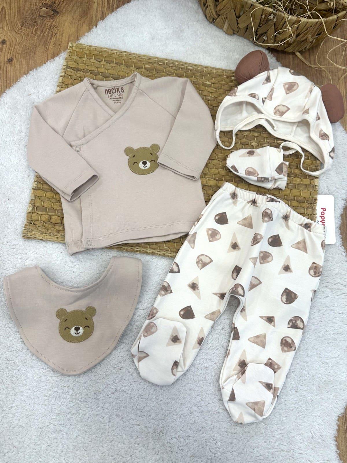 Erkek Bebek Hastane Çıkışı & Zıbın Set