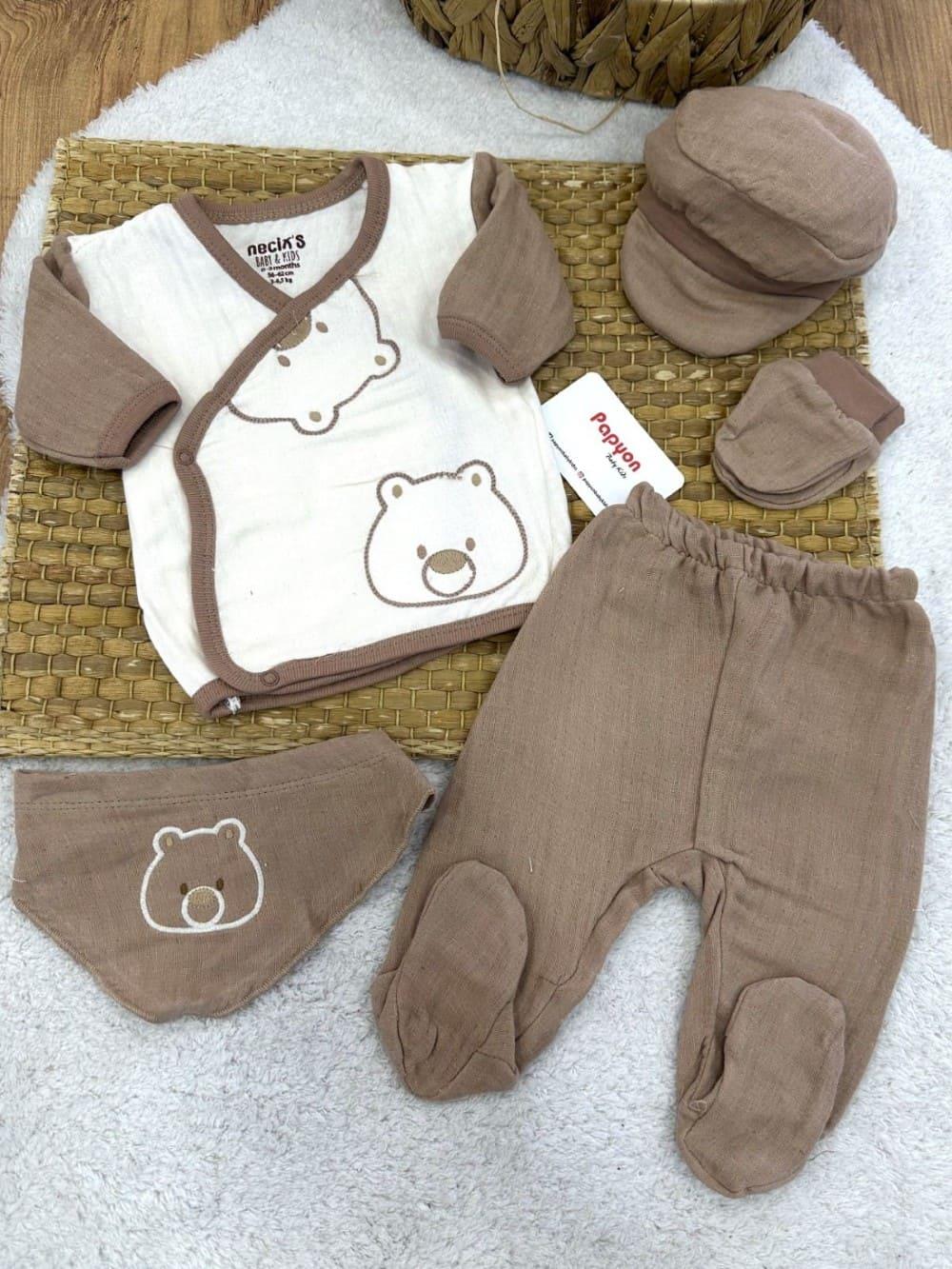 Erkek Bebek Hastane Çıkışı & Zıbın Set