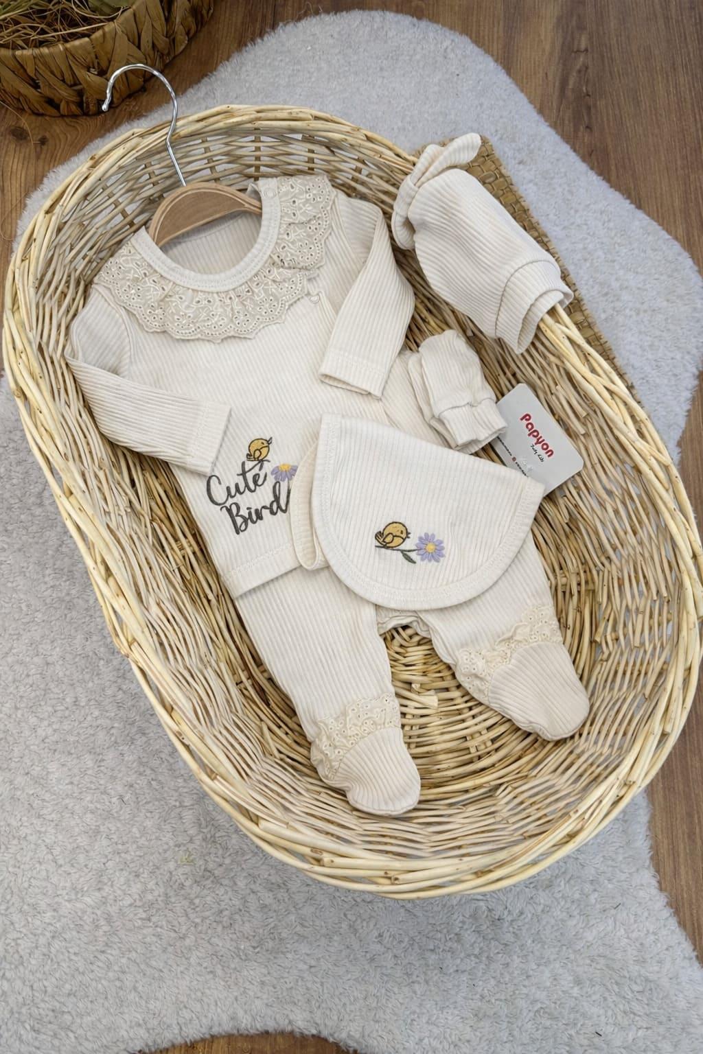Kız Bebek Hastane Çıkışı & Zıbın Set