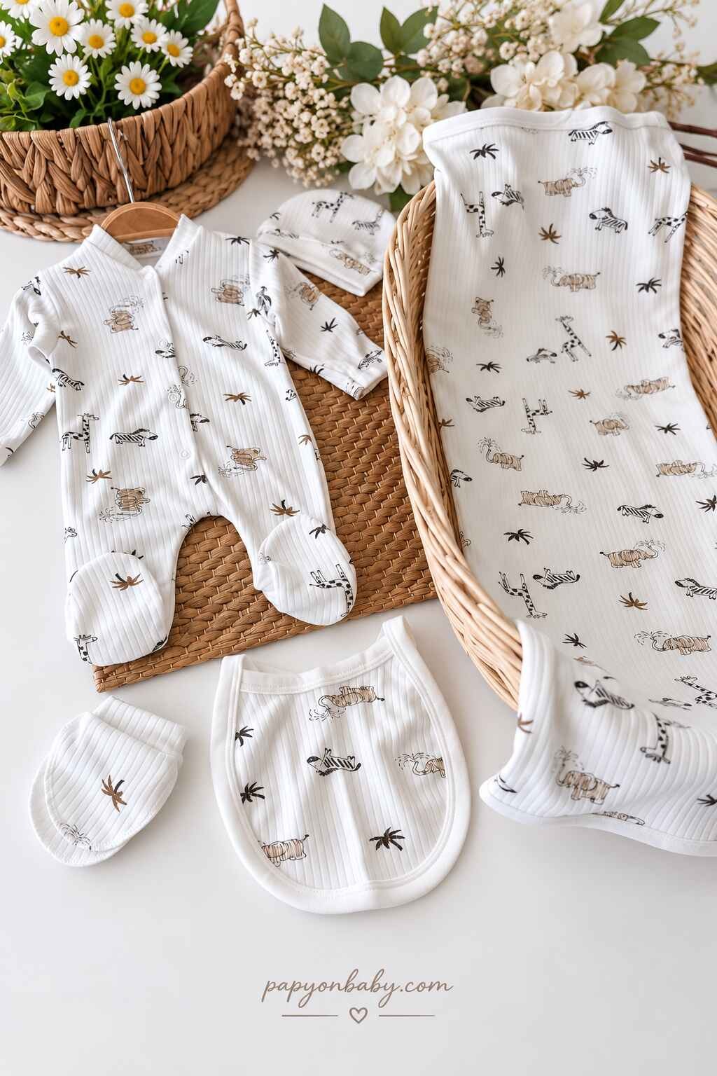 Erkek Bebek Hastane Çıkışı & Zıbın Set