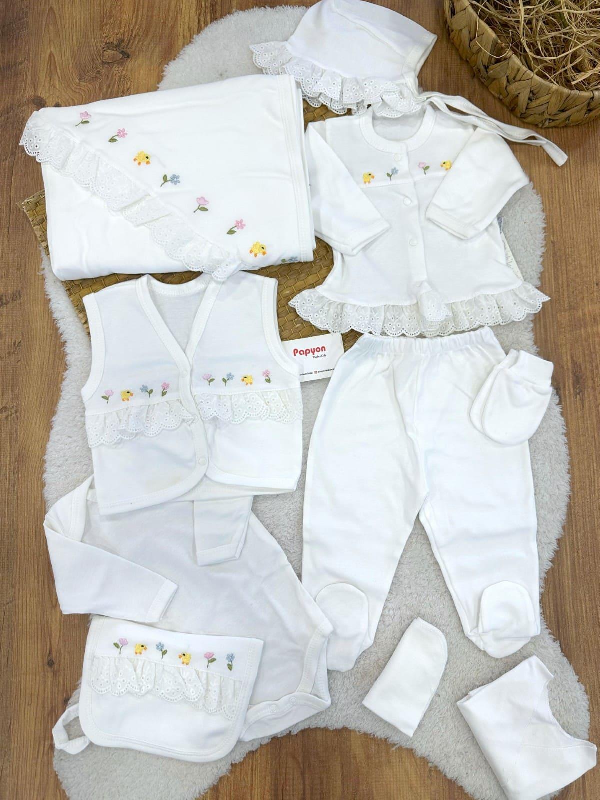 Kız Bebek Hastane Çıkışı & Zıbın Set