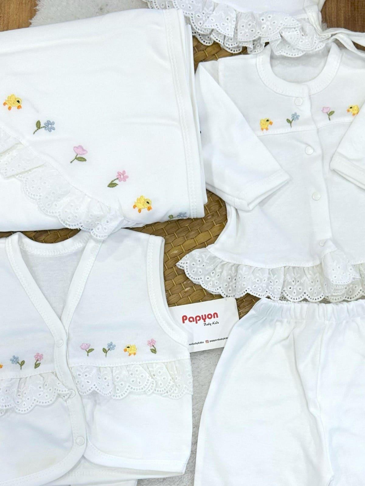 Kız Bebek Hastane Çıkışı & Zıbın Set