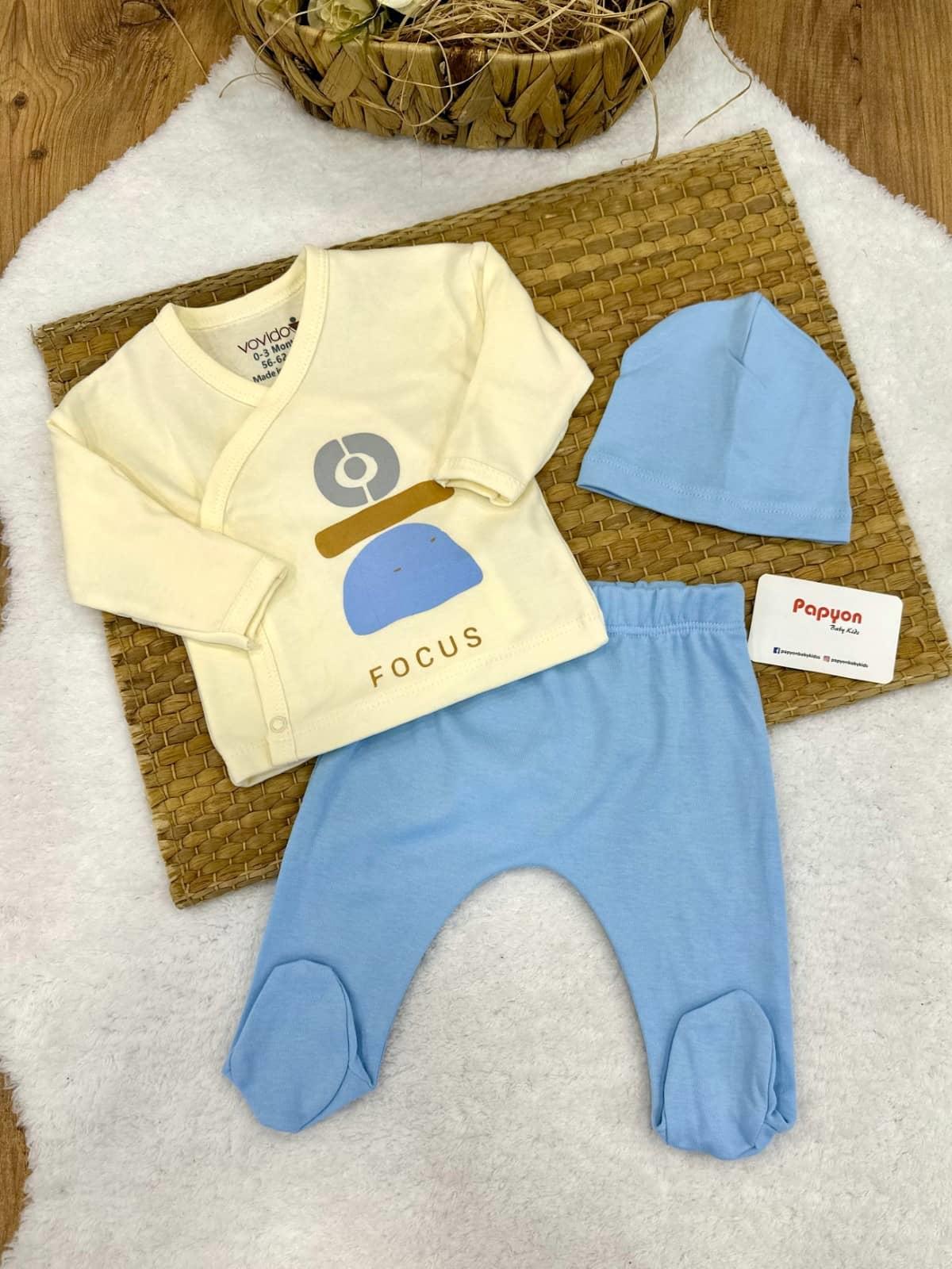 Erkek Bebek Hastane Çıkışı & Zıbın Set