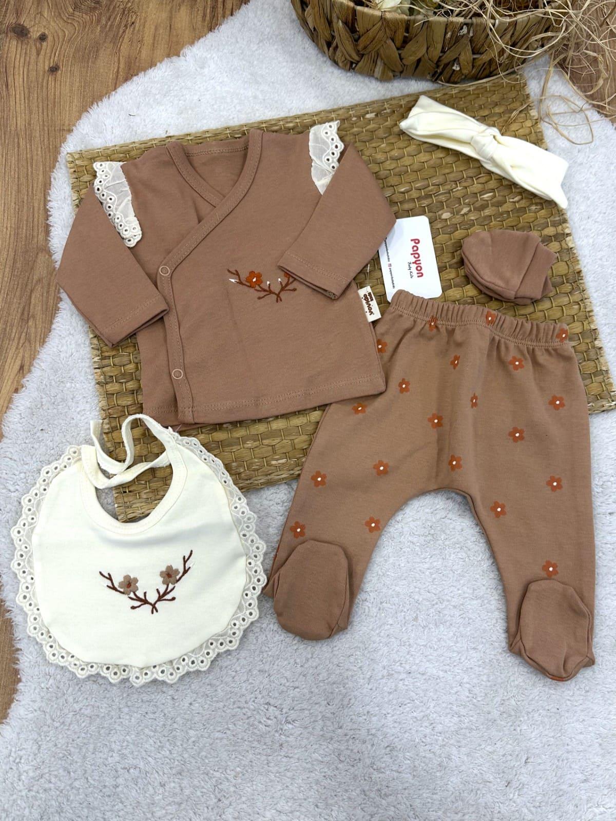 Kız Bebek Hastane Çıkışı & Zıbın Set