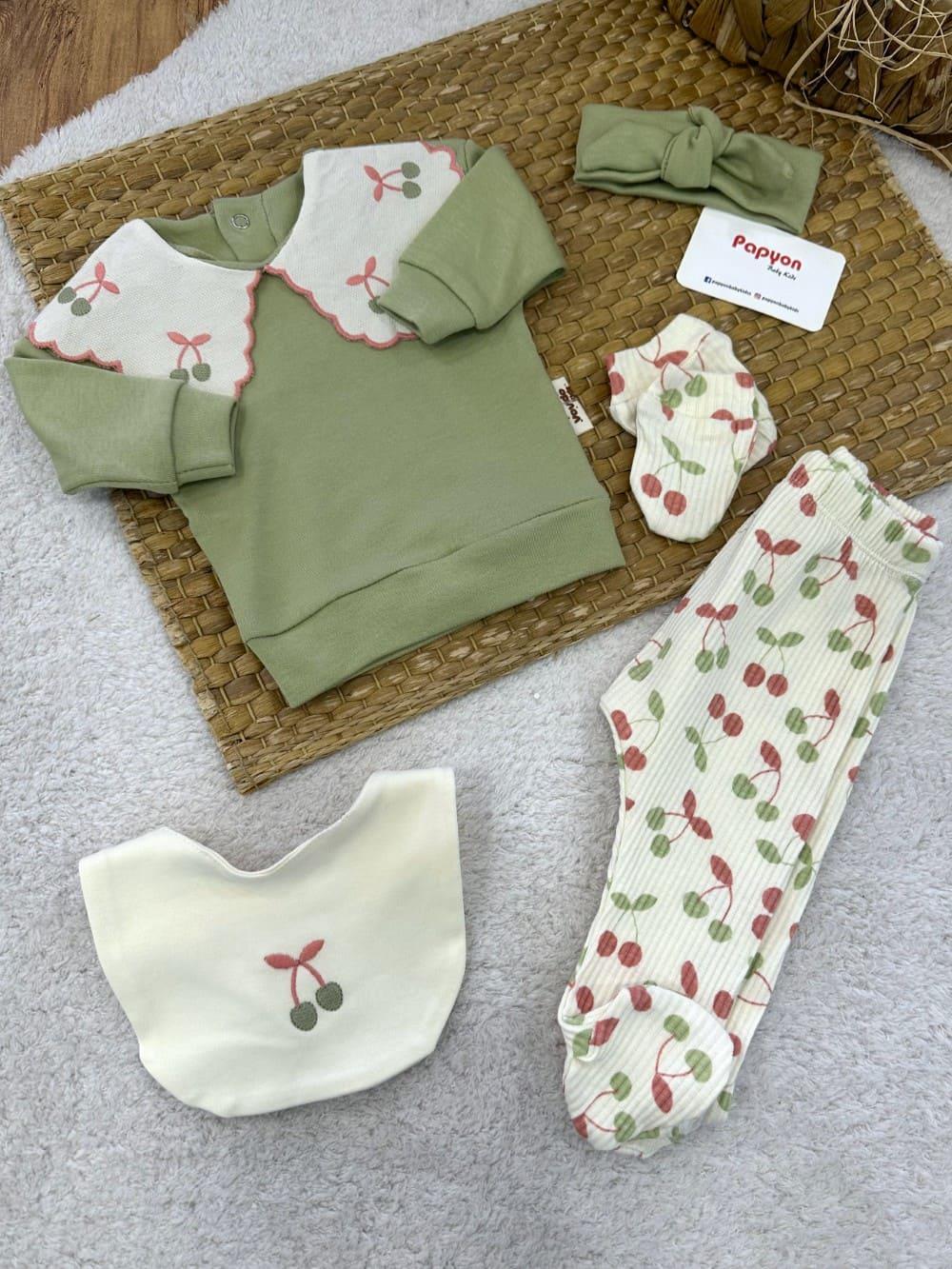 Kız Bebek Hastane Çıkışı & Zıbın Set