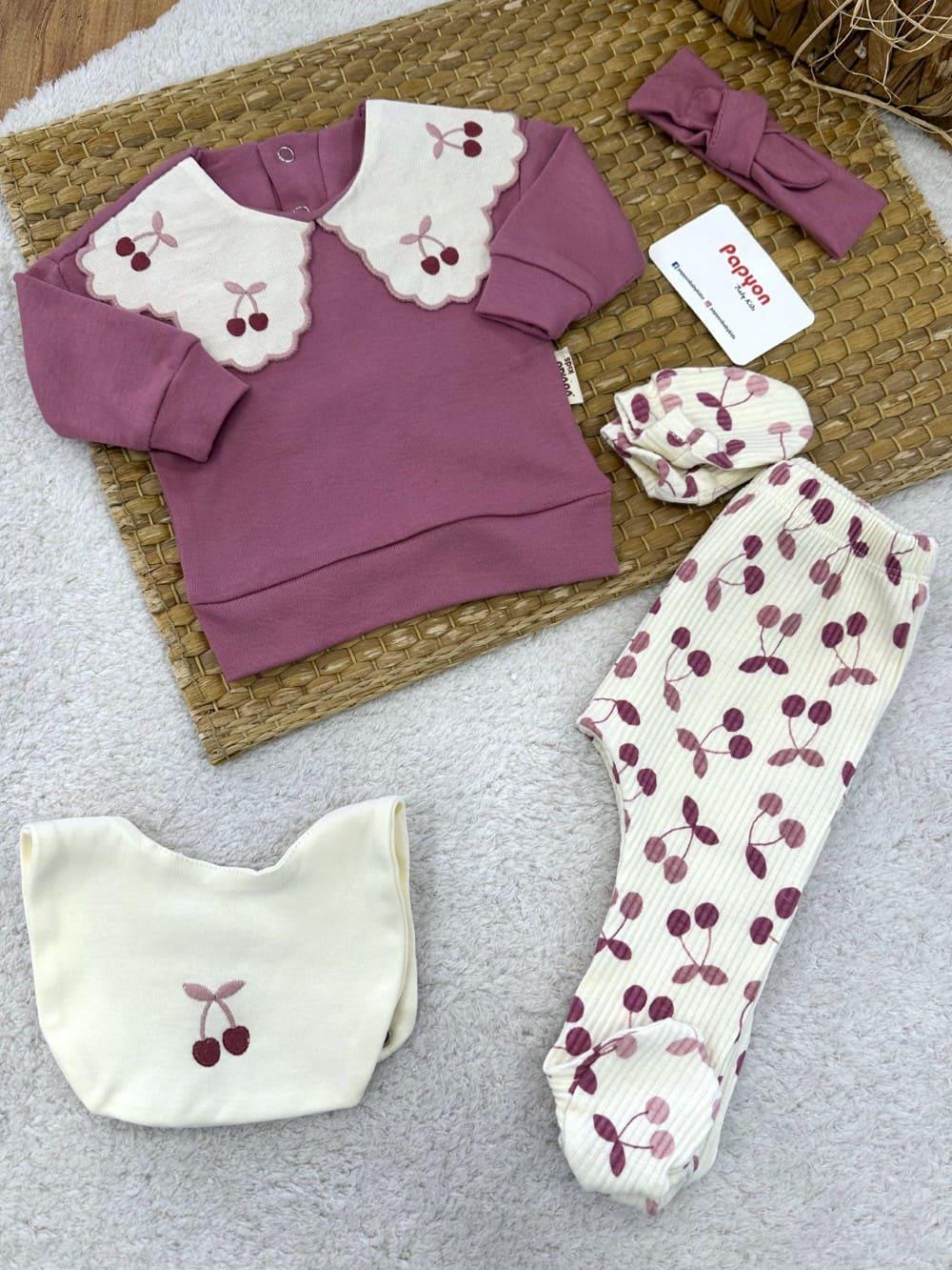 Kız Bebek Hastane Çıkışı & Zıbın Set