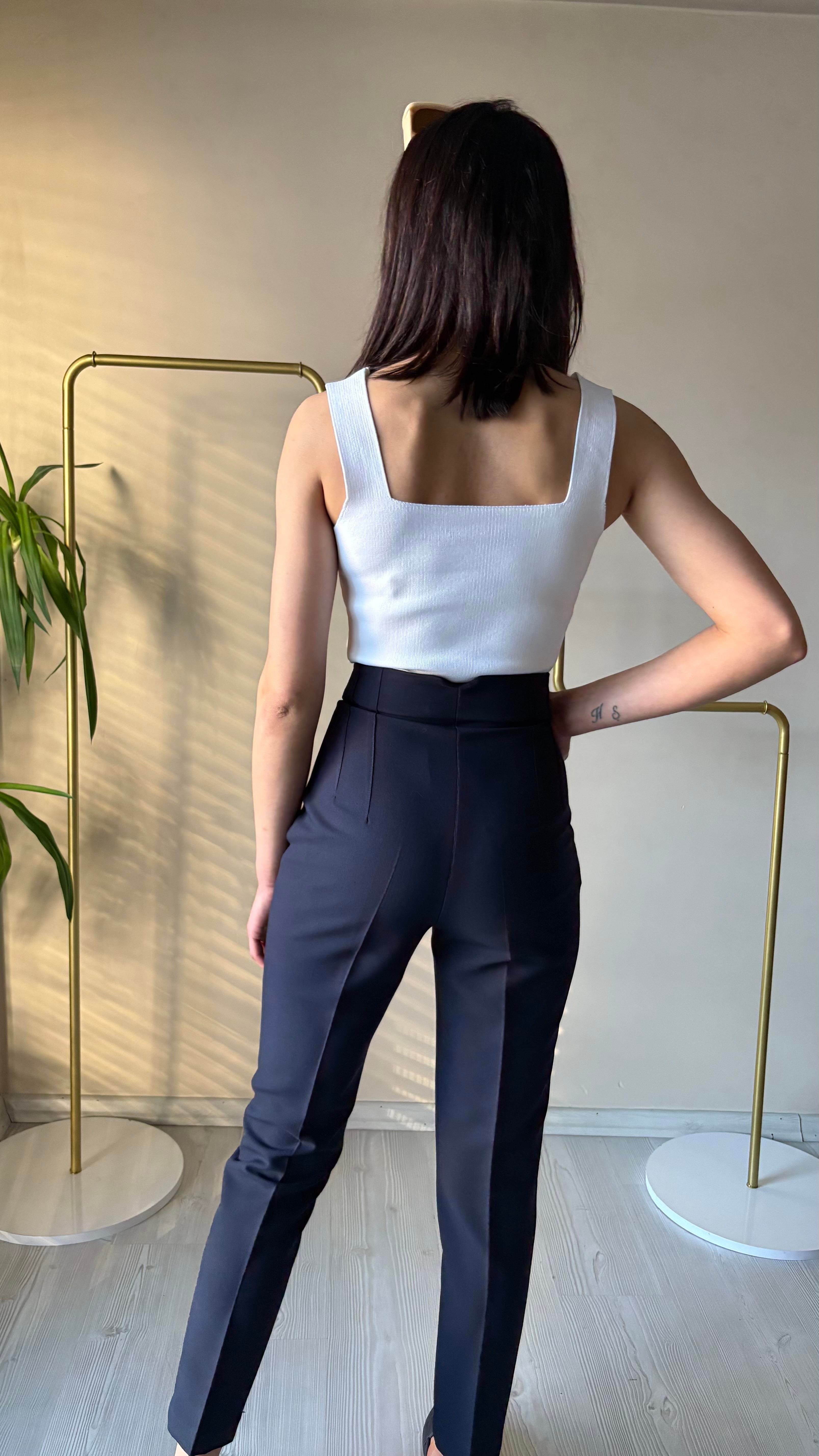 Askılı triko croptop