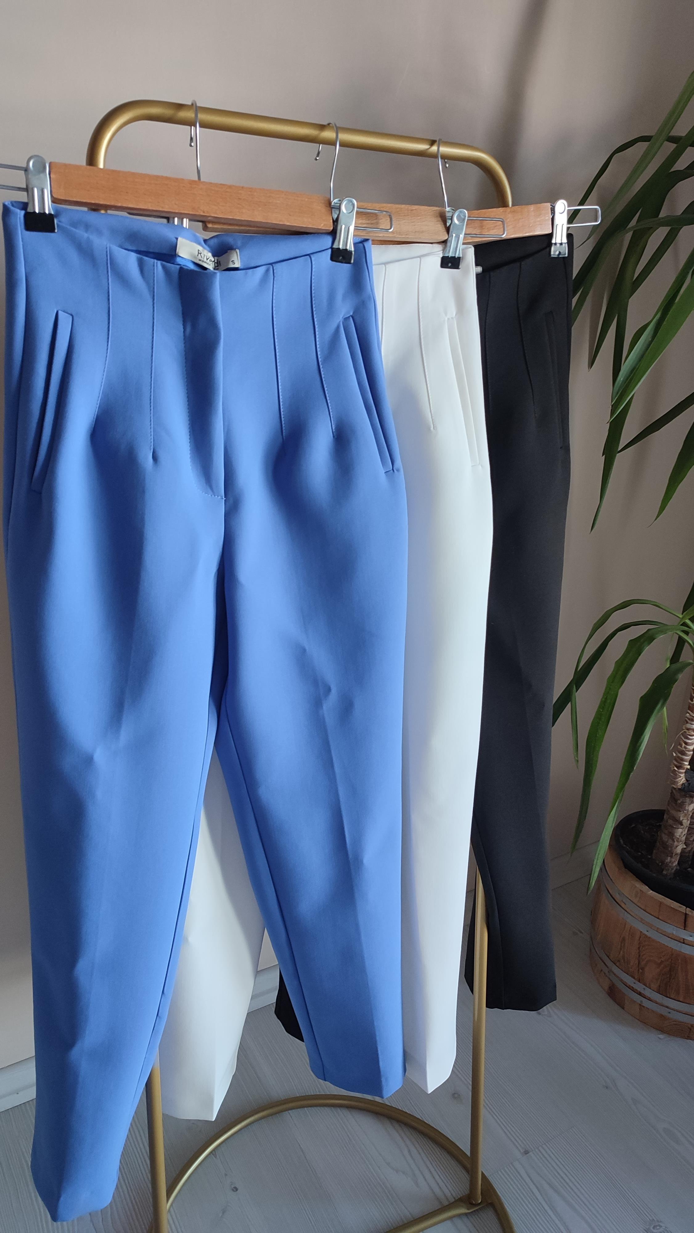 Beyaz Dabıl Zara model Havuç Pantolon 
