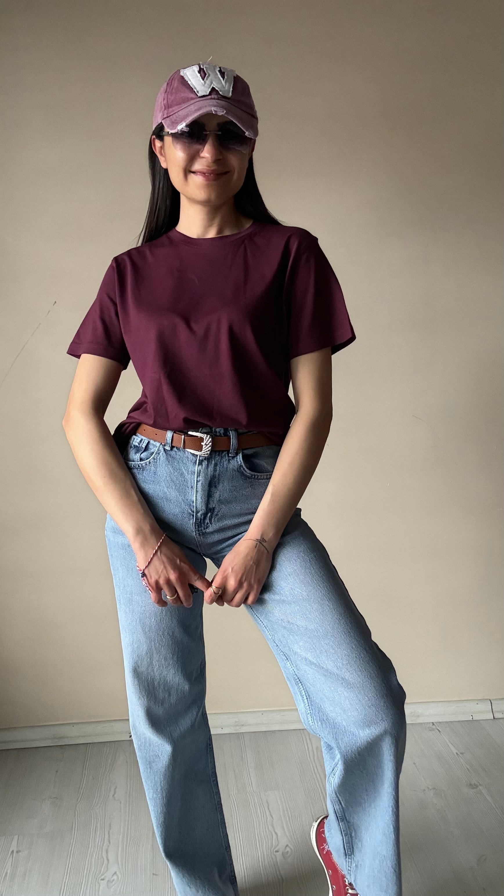 Bisiklet yaka Basic Tshırt 