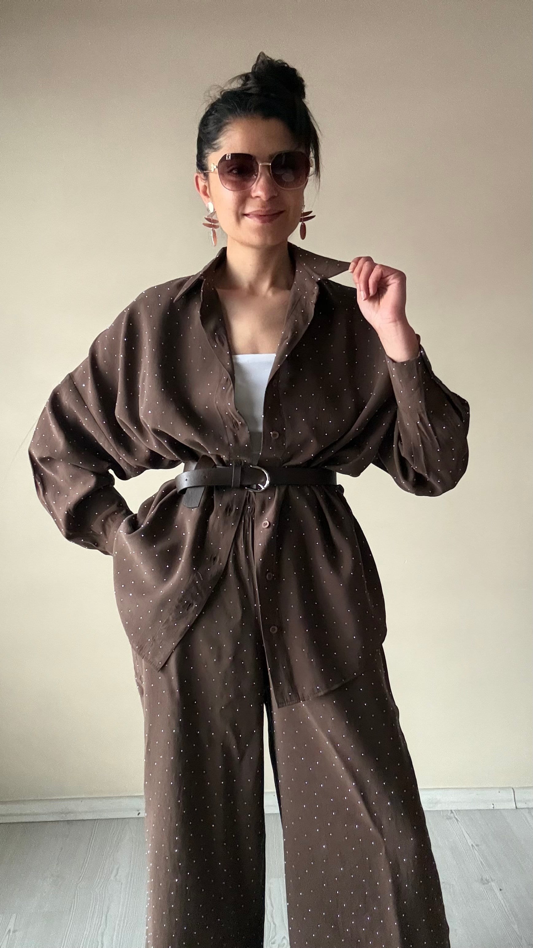 Concept Kahve Taşlı Tensel Takım