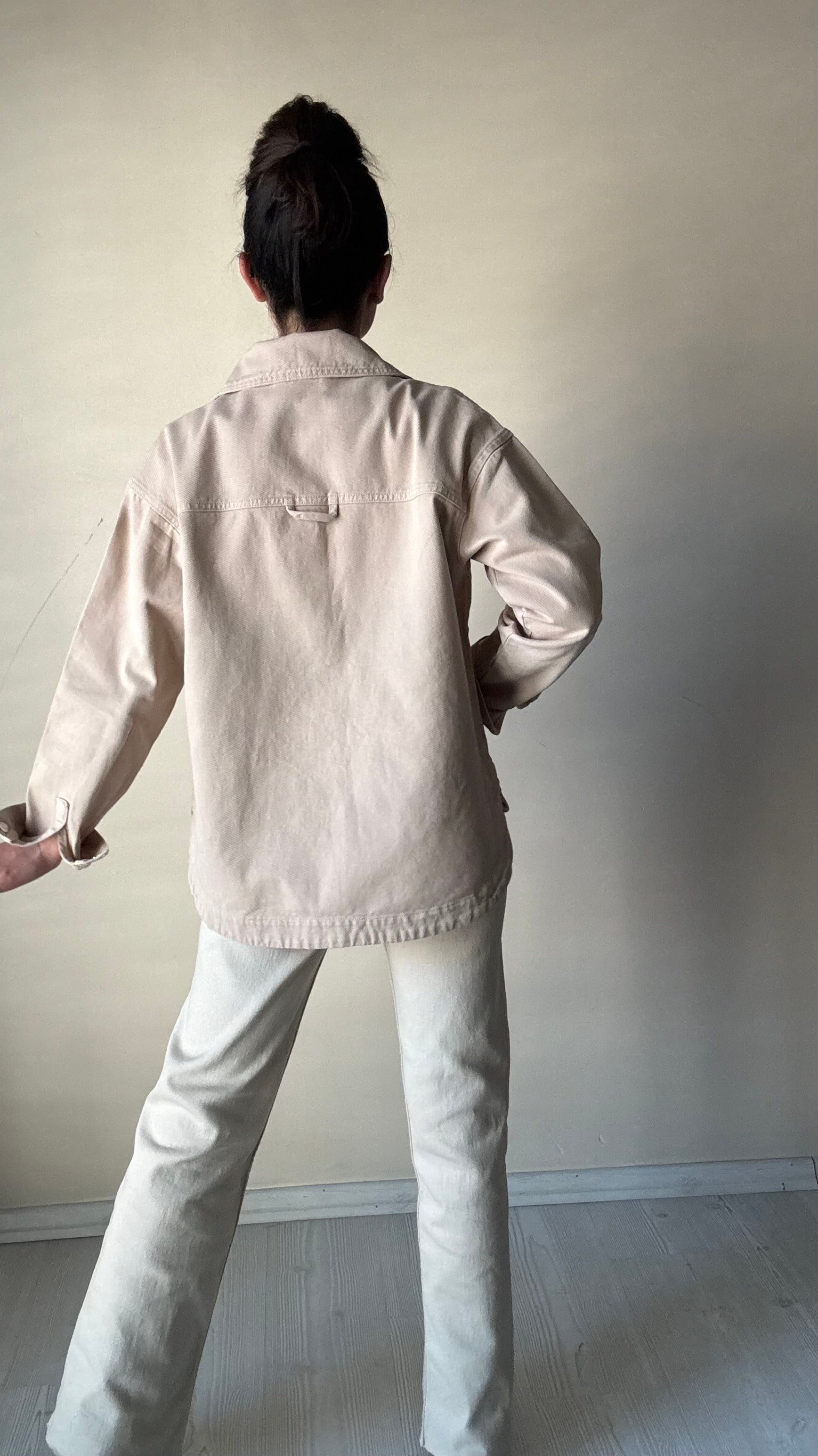 Ekru Gabardin Ceket