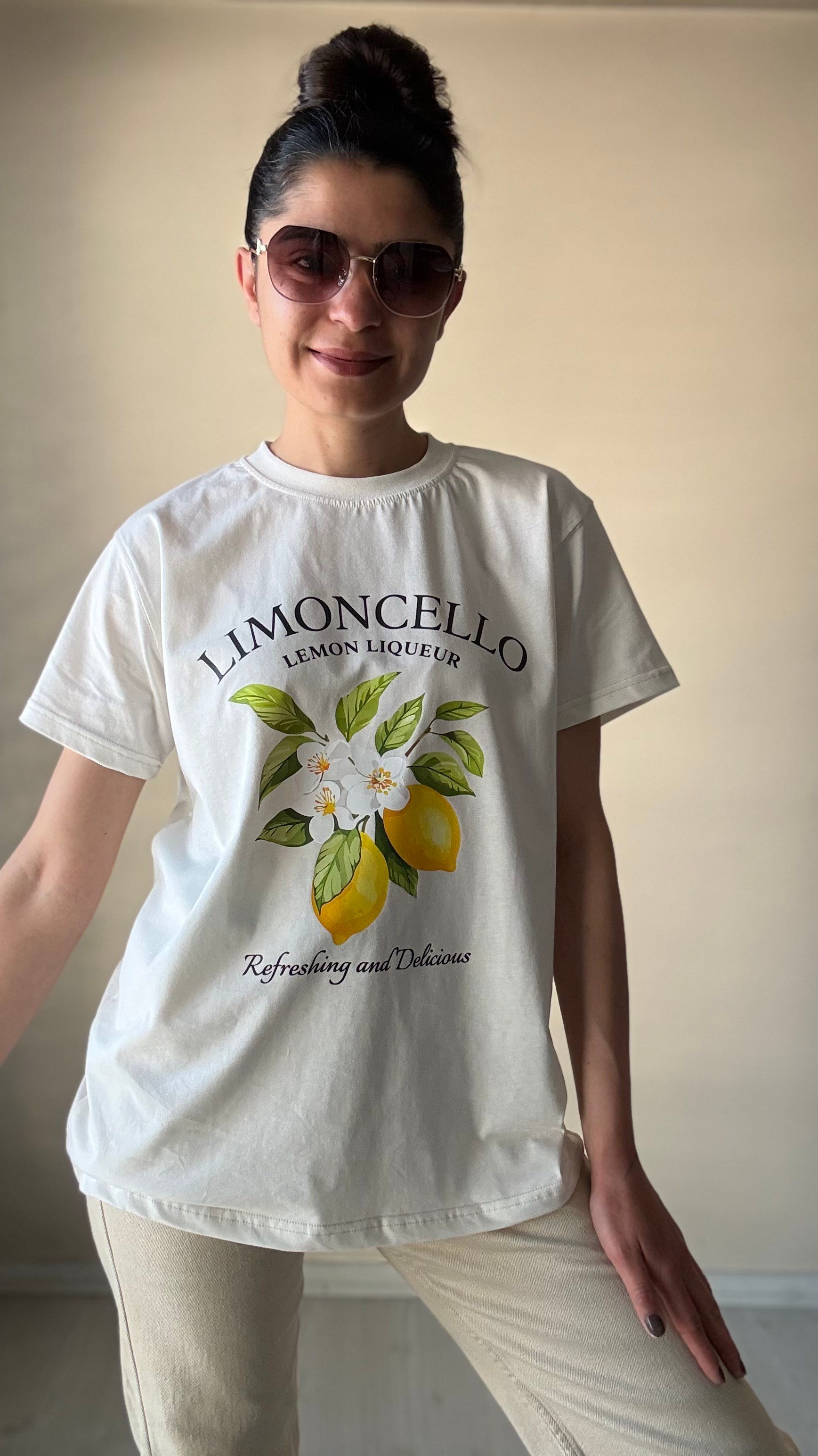 Limon Baskılı Tşhırt