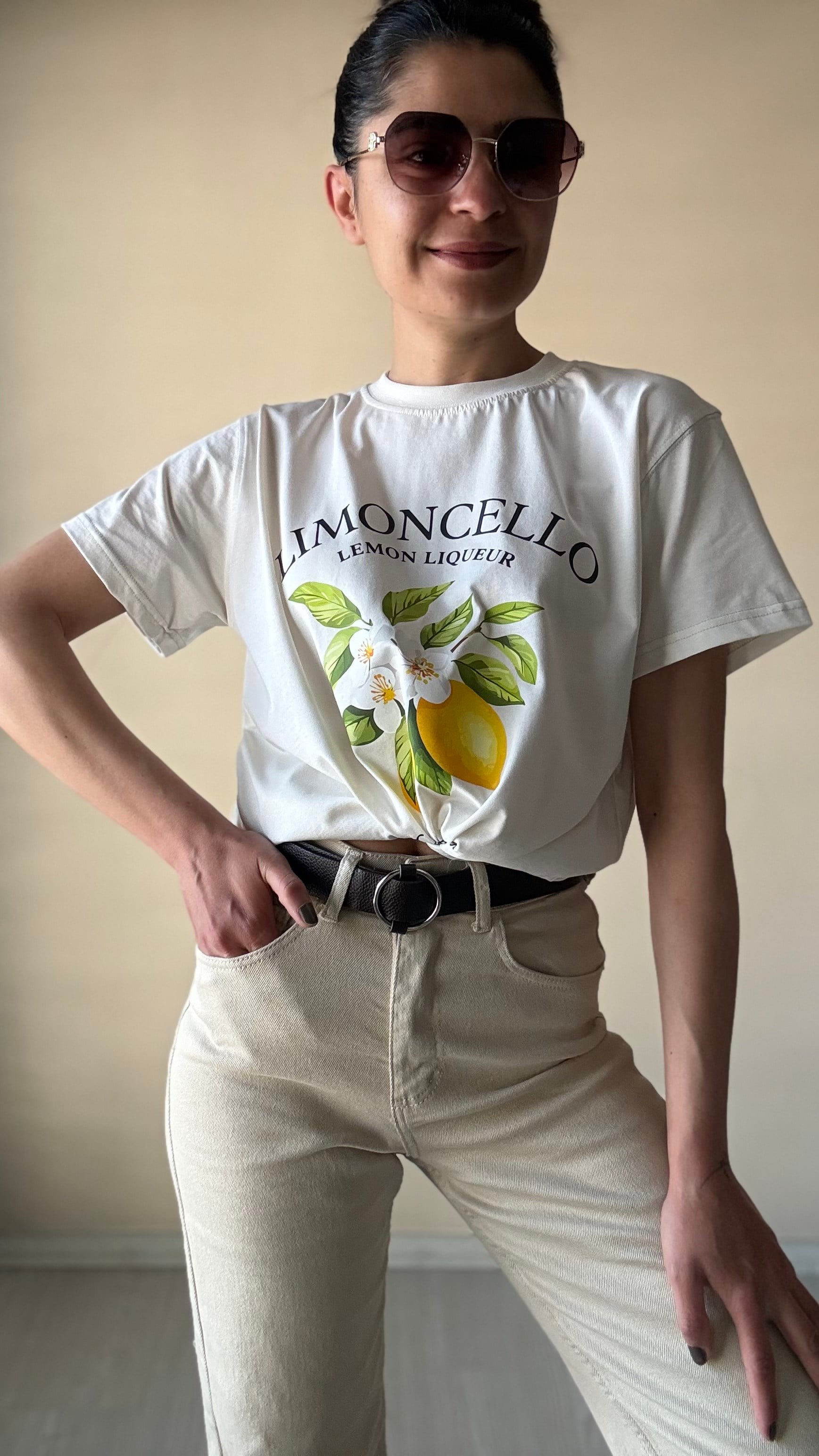 Limon Baskılı Tşhırt
