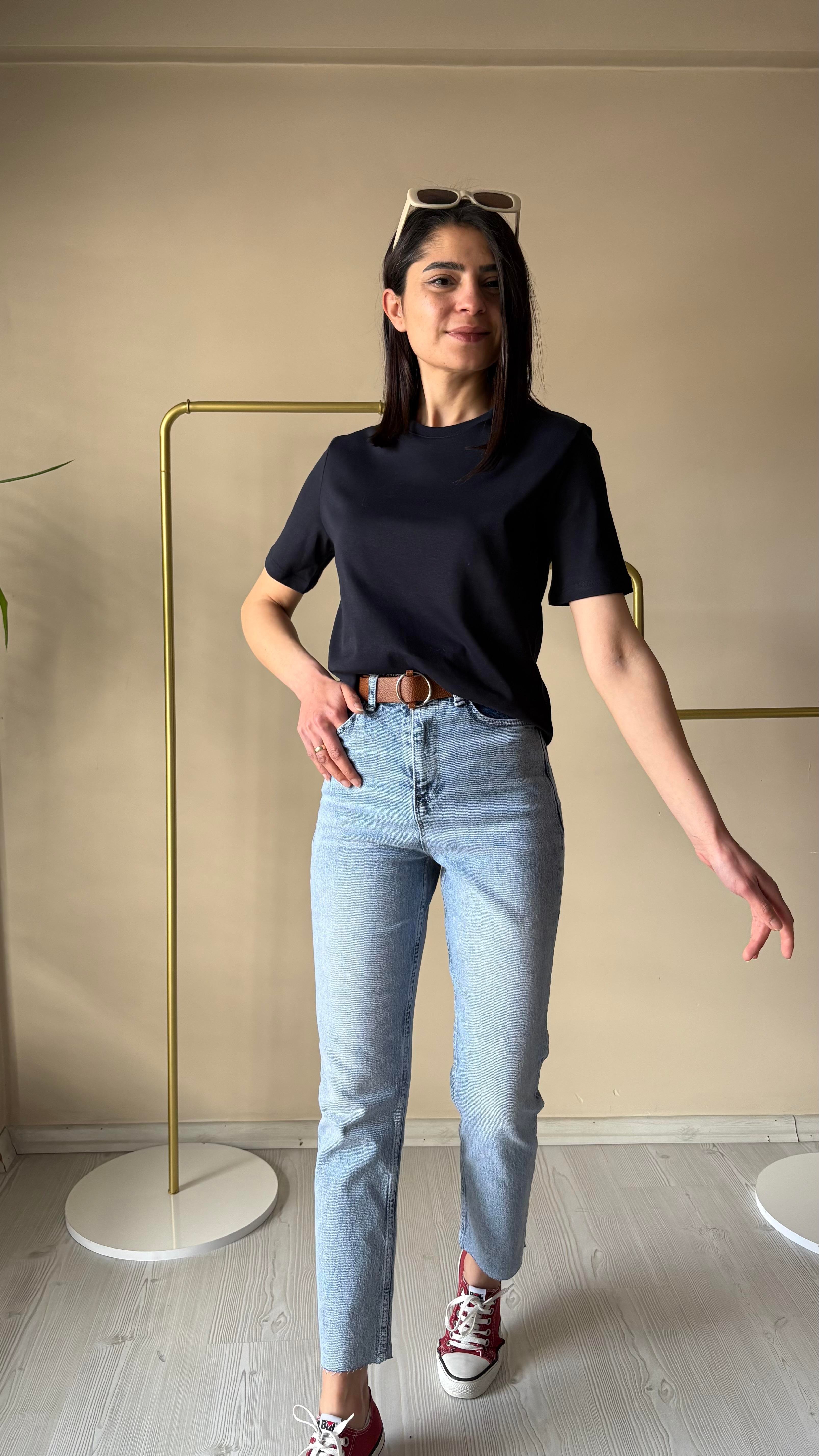 MD Bisiklet yaka Basic T-shirt 