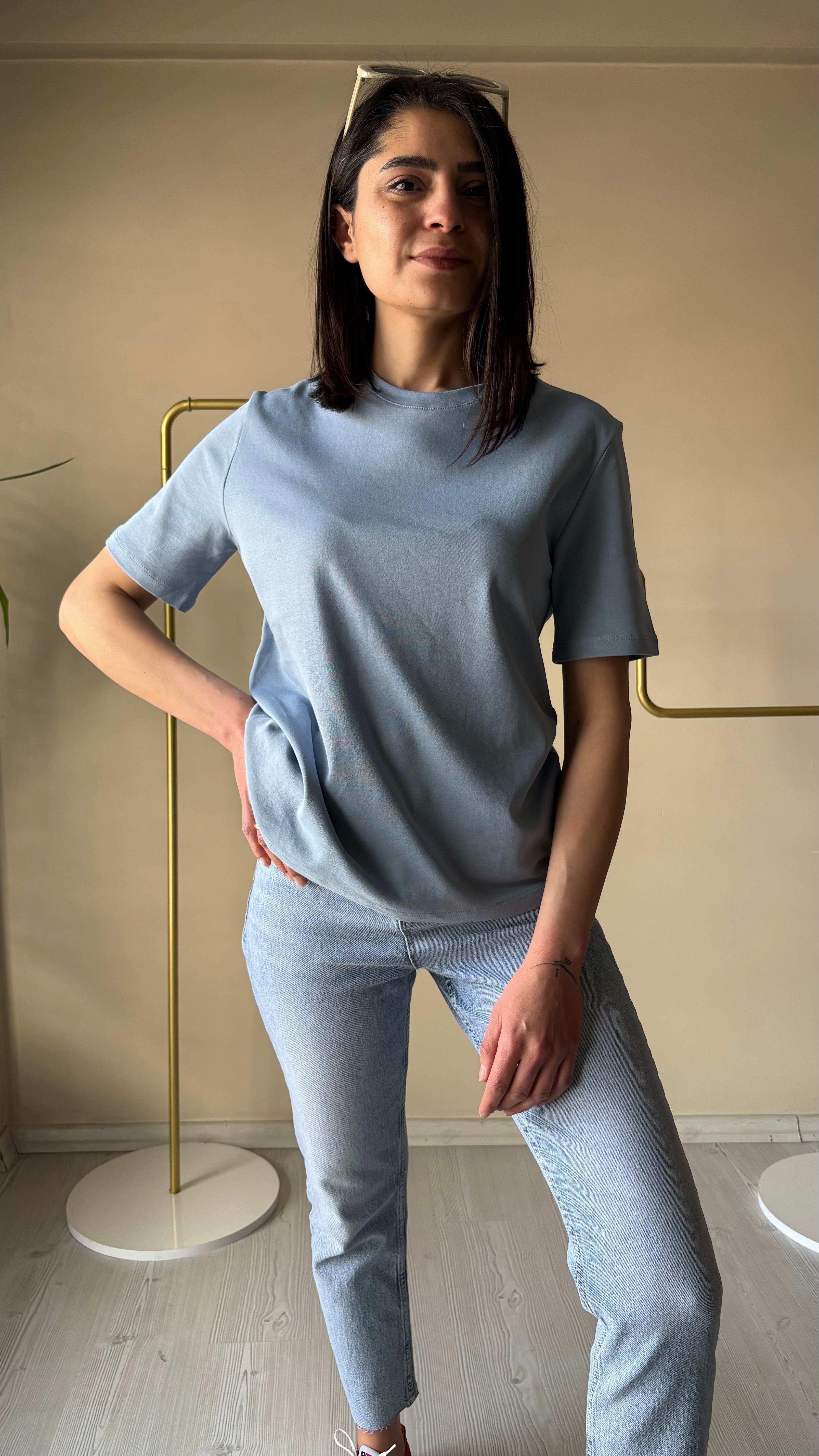 MD Bisiklet yaka Basic T-shirt 