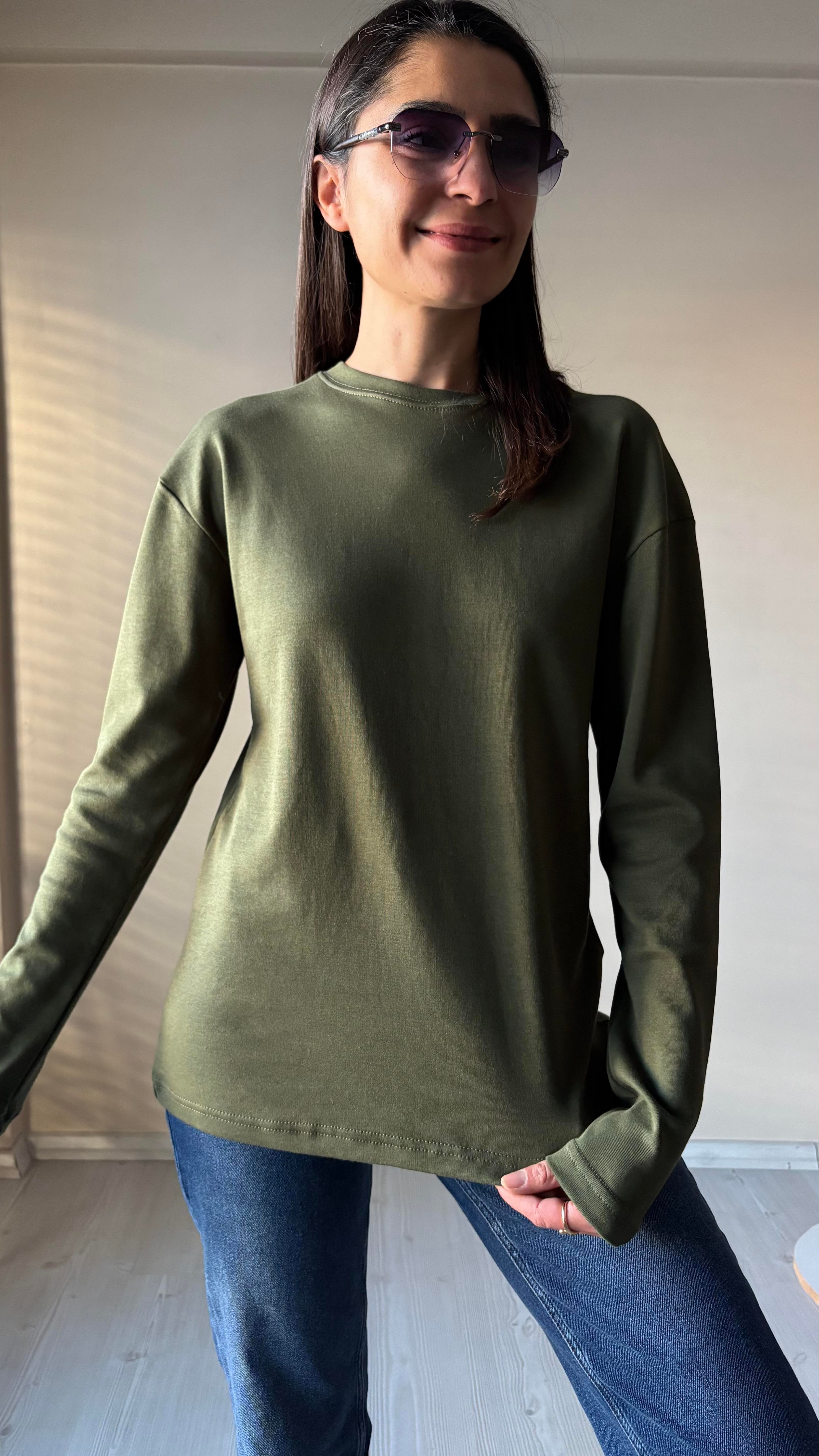 Md Haki Yeşil Basic Tşhırt 