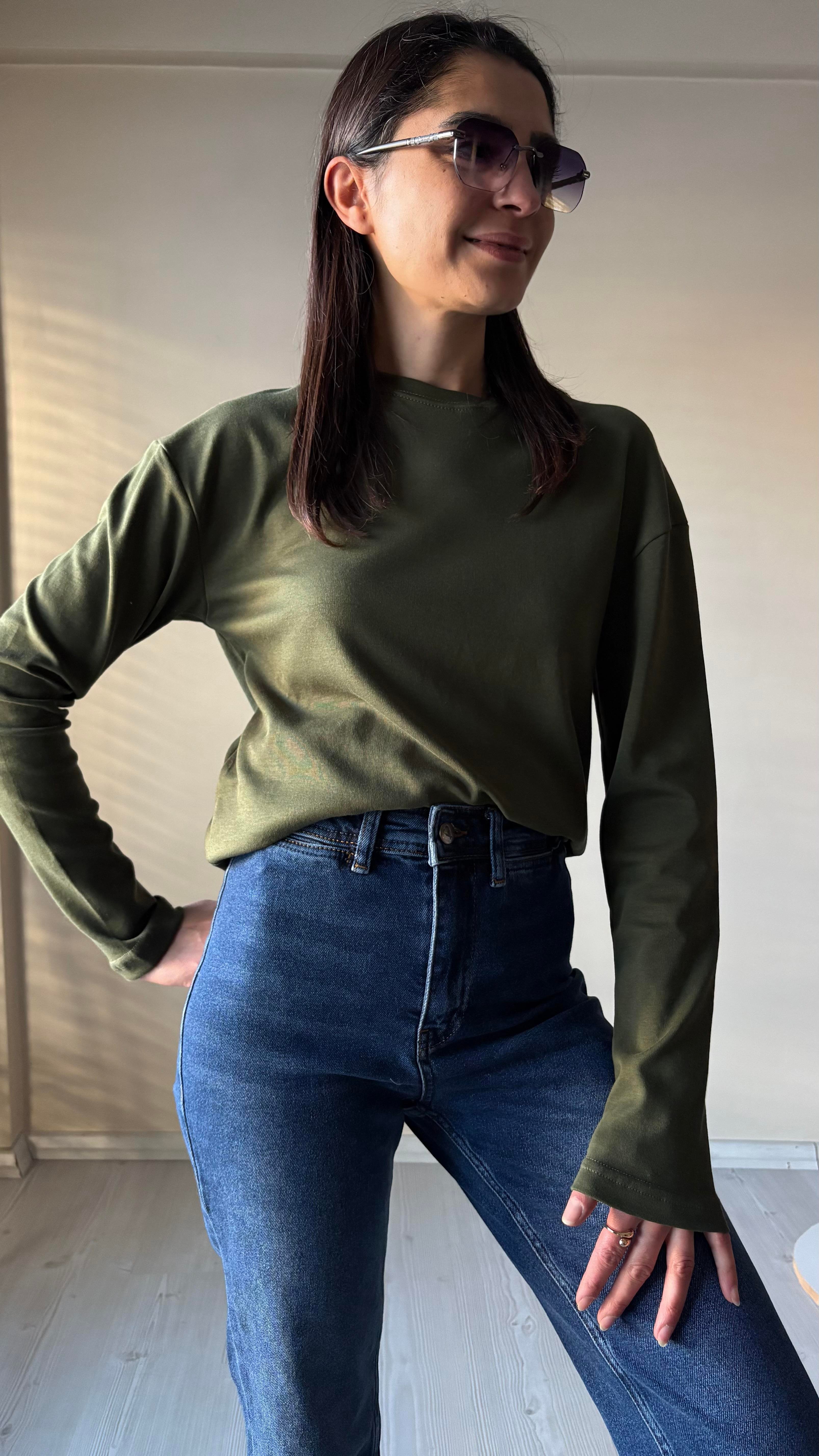 Md Haki Yeşil Basic Tşhırt 